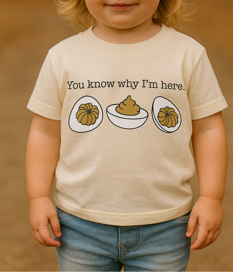 toddler or youth deviled egg tee