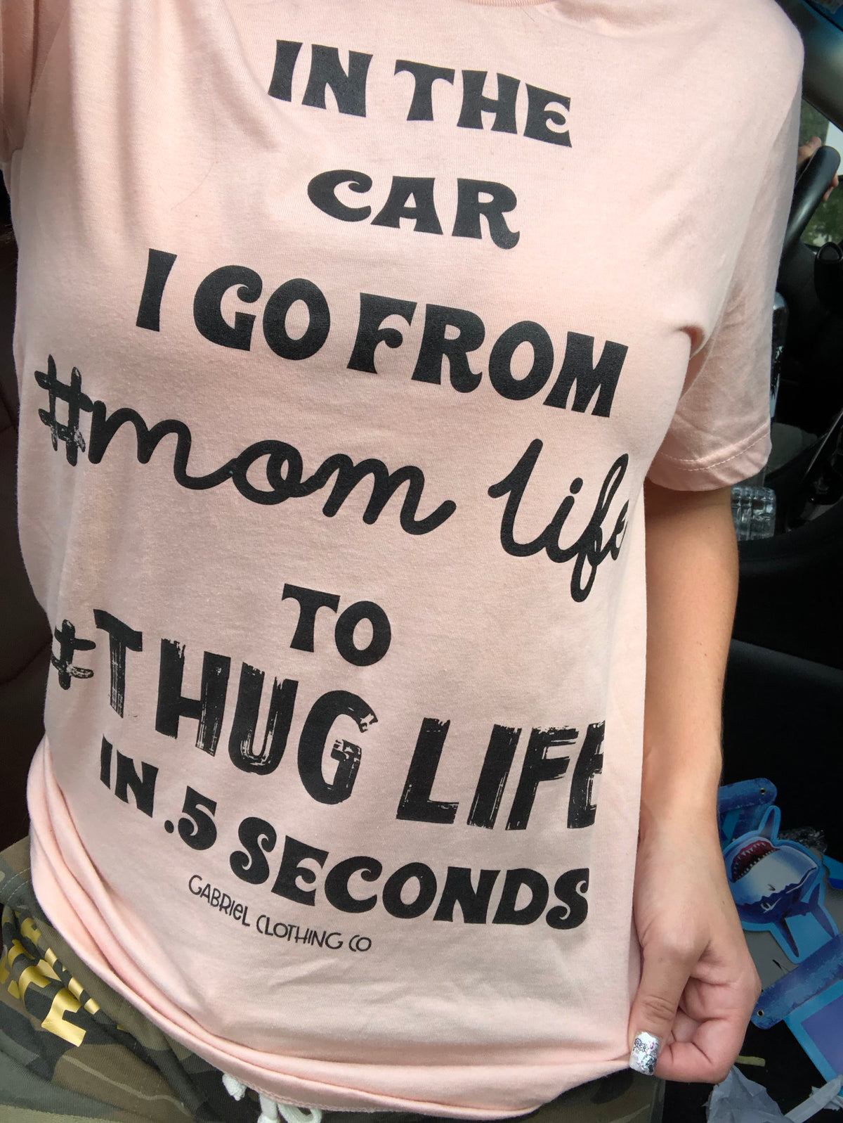 Car mom life thug life tee or sweatshirt
