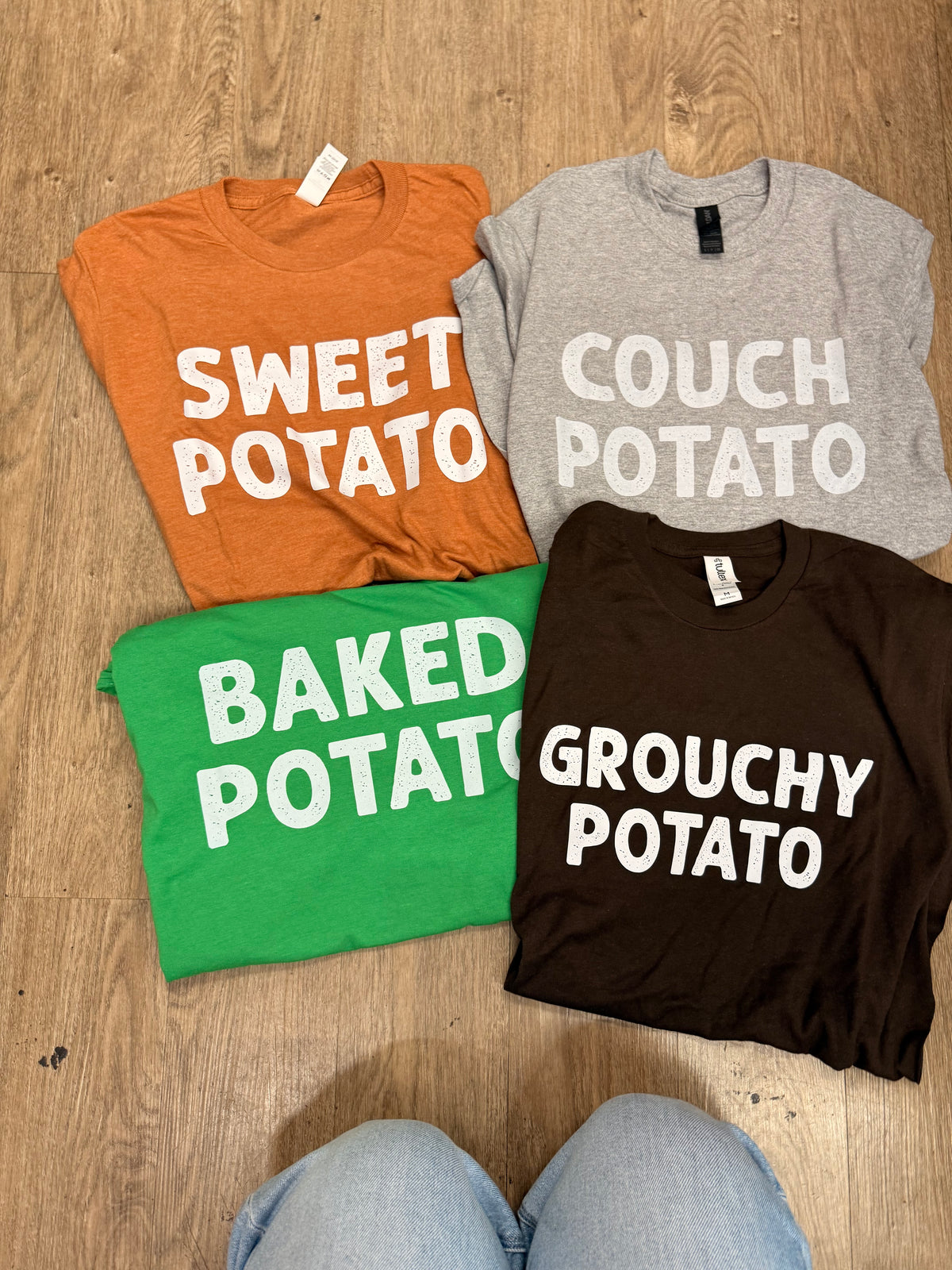 sweet potato grouchy potato tee or sweatshirt