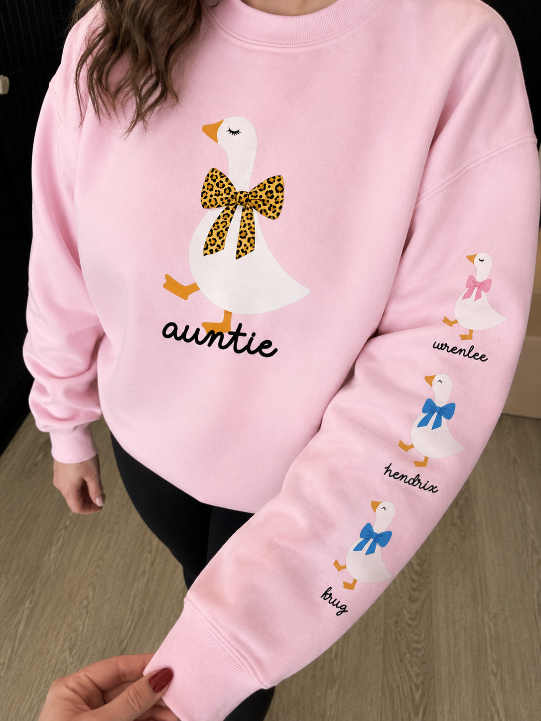 Mama, Auntie, Gigi or CUSTOM GOOSE with names  tank, tee or sweatshirt