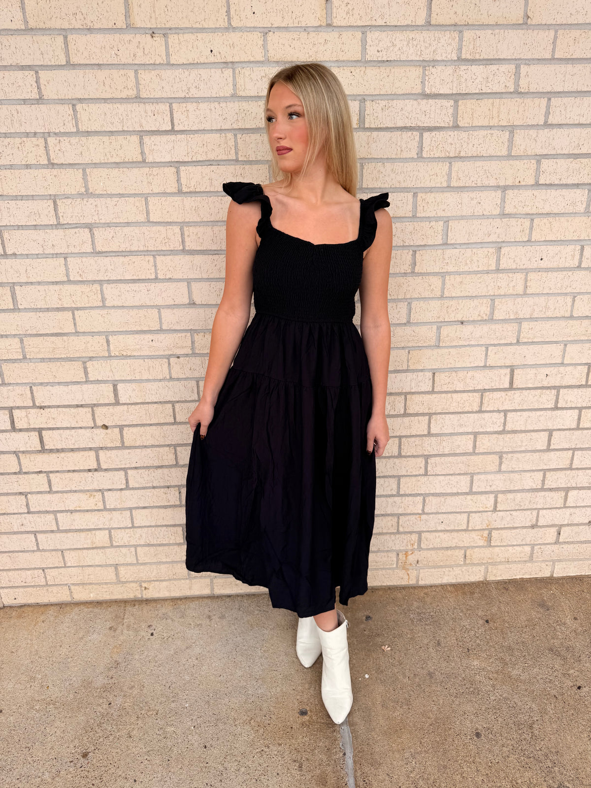 Mena Black Maxi dress