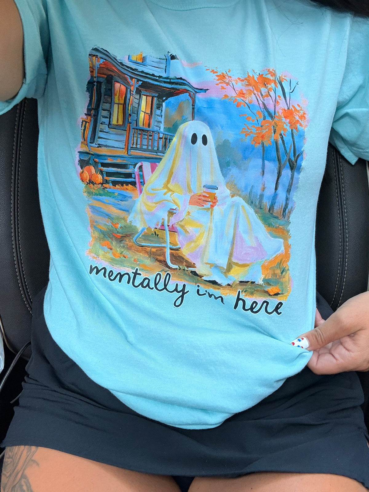 Mental I’m here Halloween tank tee or sweatshirt