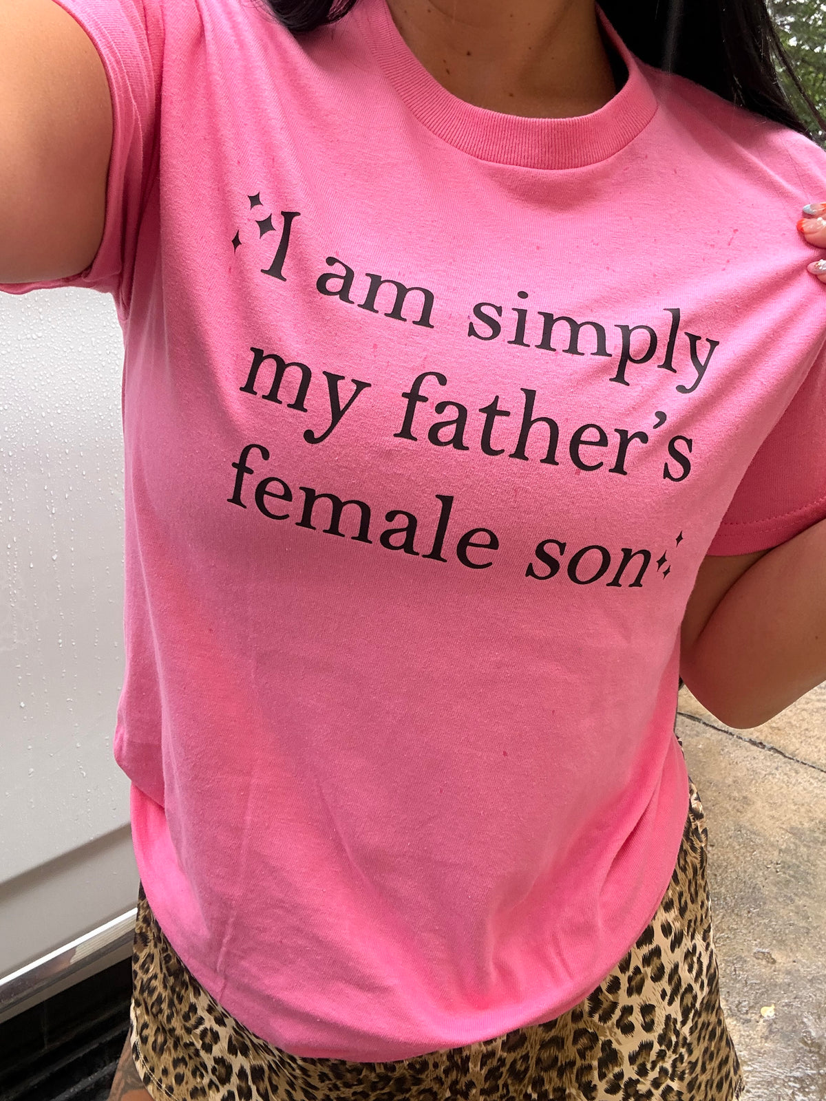 I am simply my fathers female son tank, tee or sweatshirt