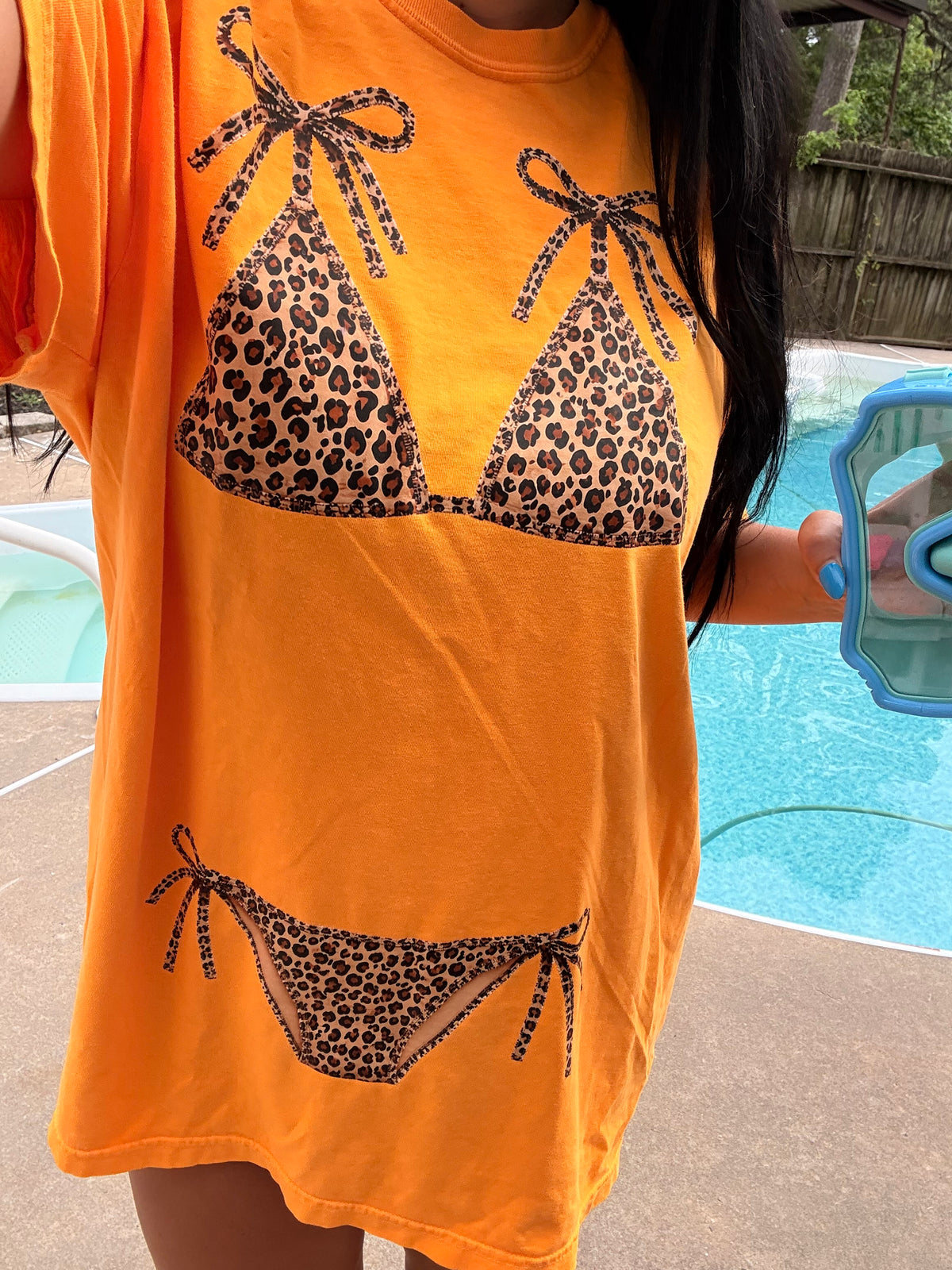 LEOPARD Swim Suit Comfort Colors Tee or Sweatshirt