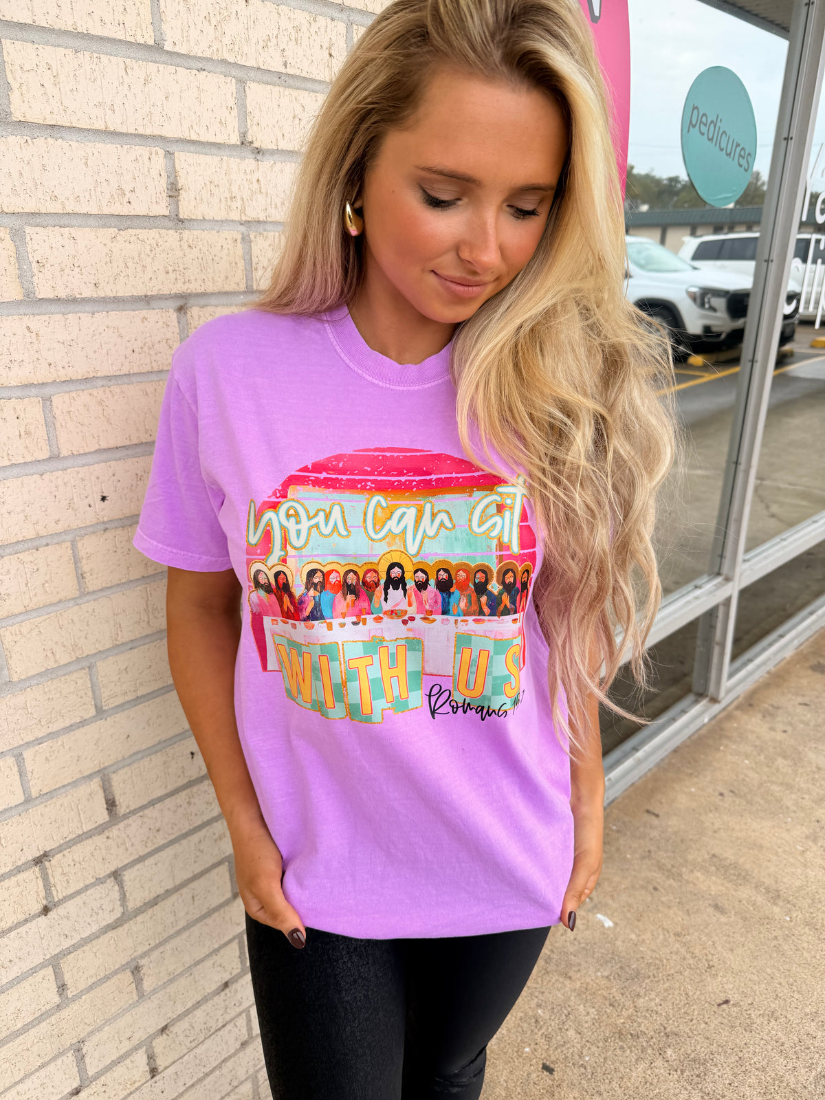 You can sit with us Christian tee or sweatshirt