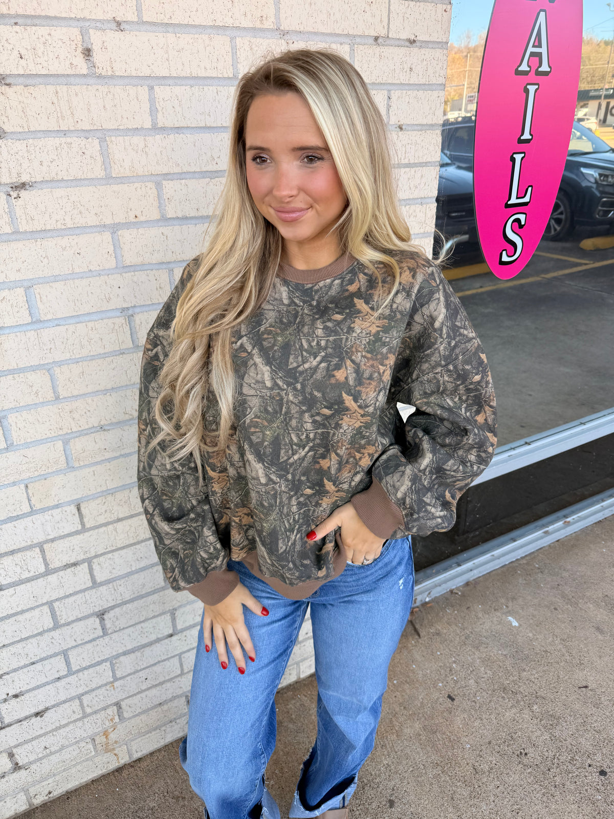 Camo soft sweatshirt