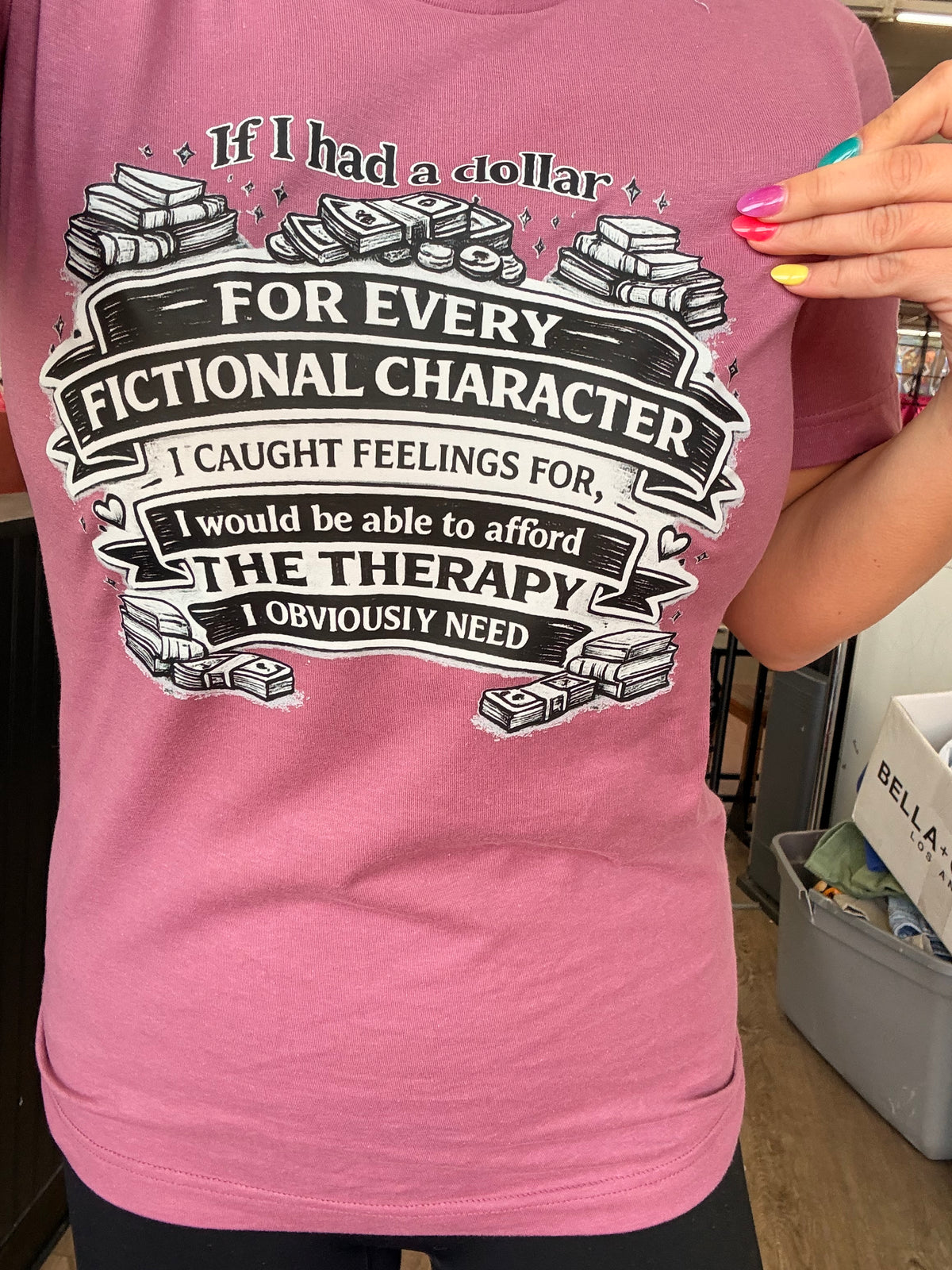 Fictional character tee or sweatshirt