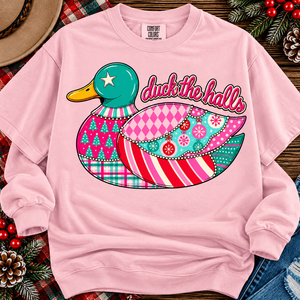 duck the halls Christmas tee or sweatshirt