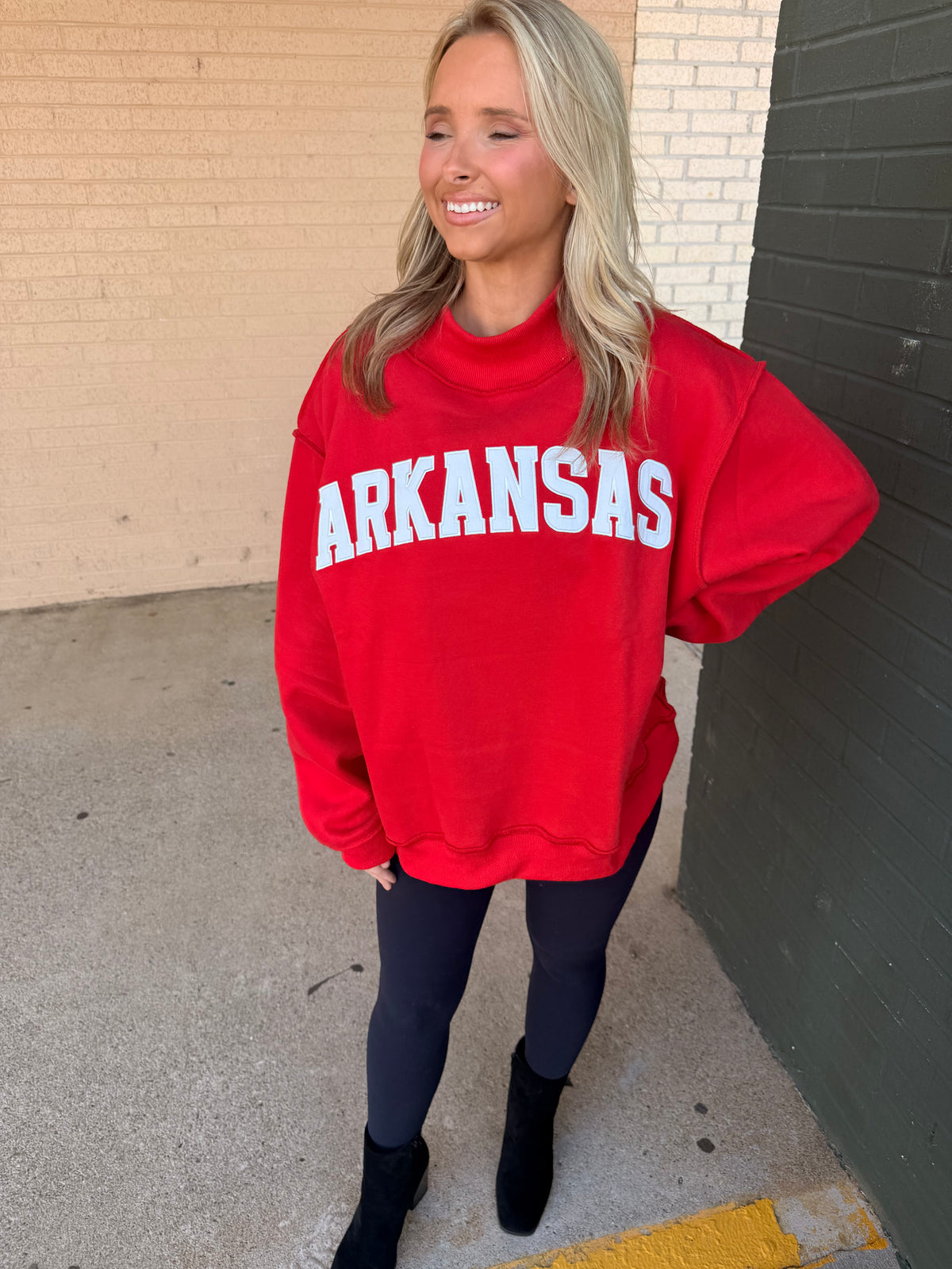 Arkansas mock neck