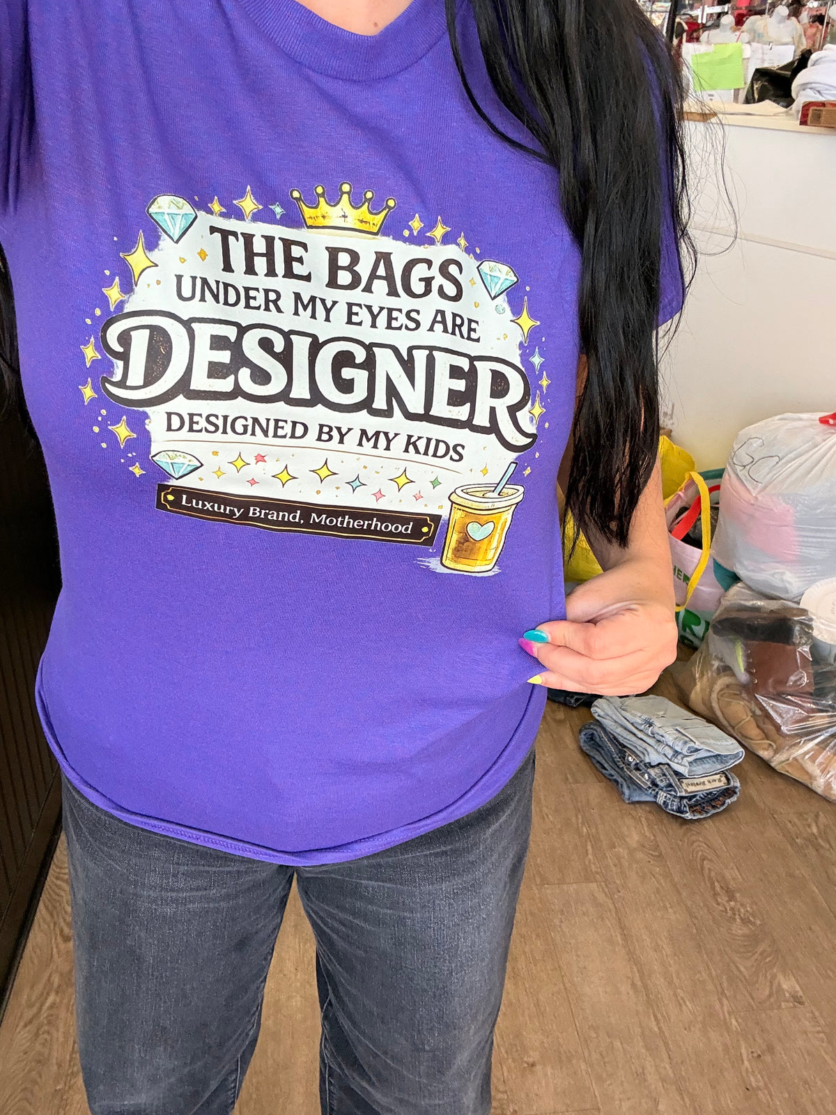 Bags under my eyes designer  tee or sweatshirt