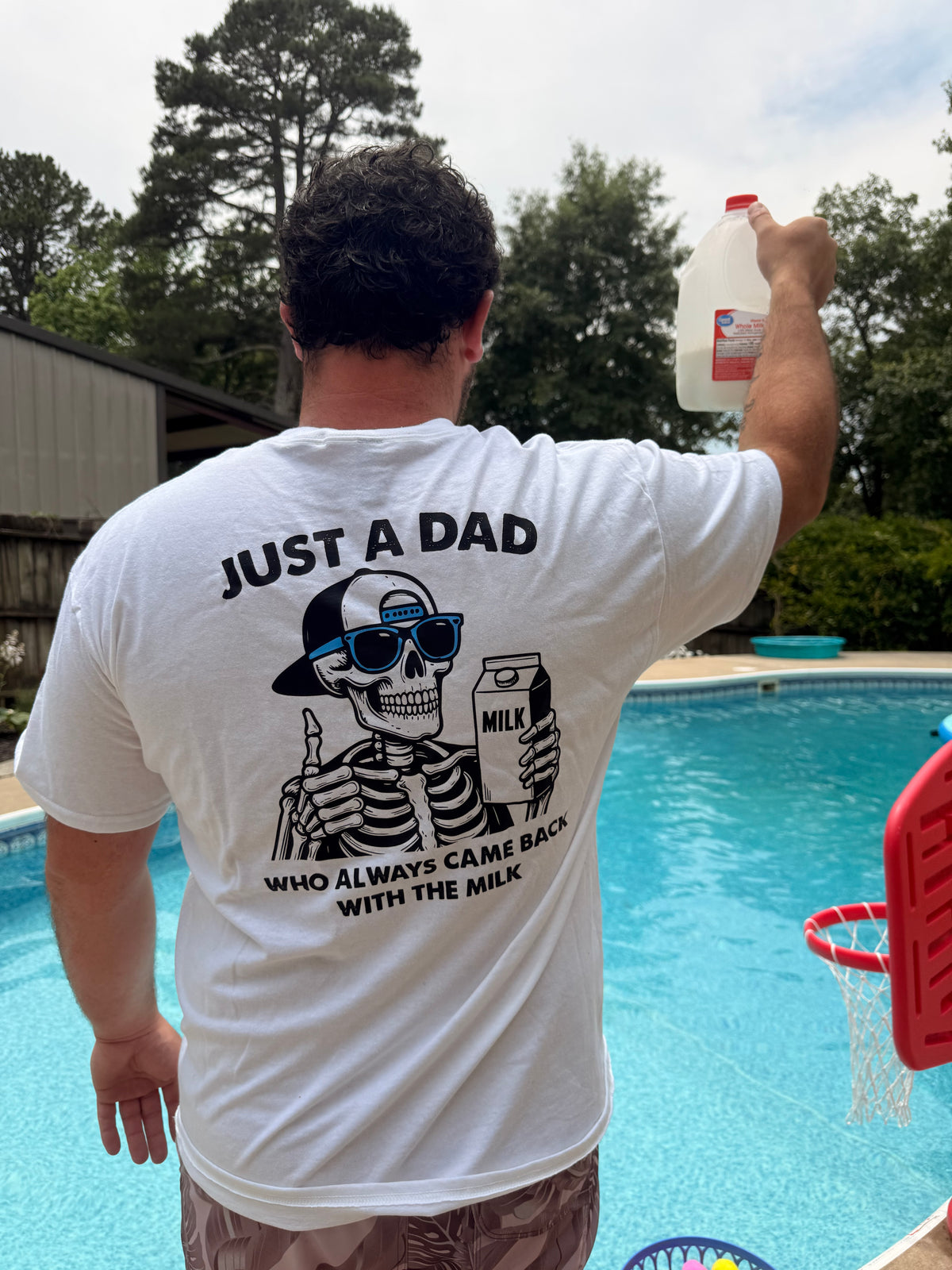 Just a dad who always came back with the milk tank, tee or sweatshirt
