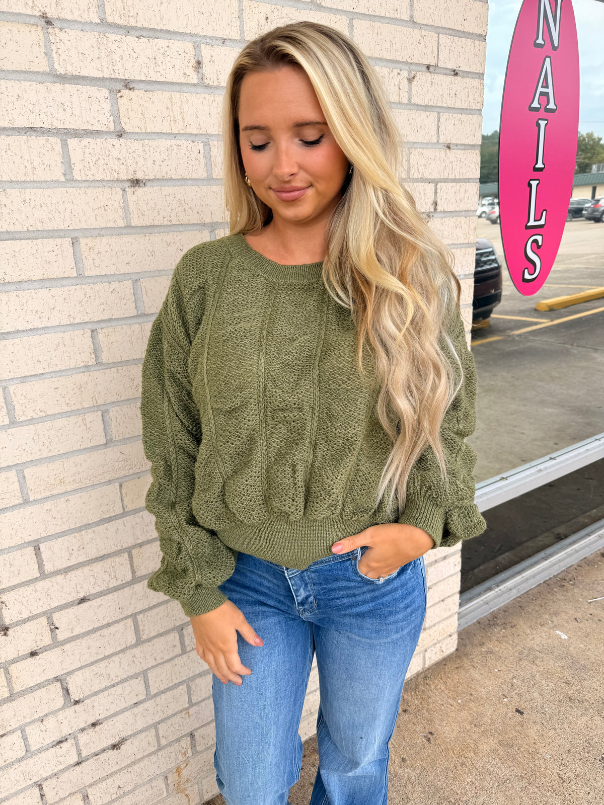 Pure Olive Sweater
