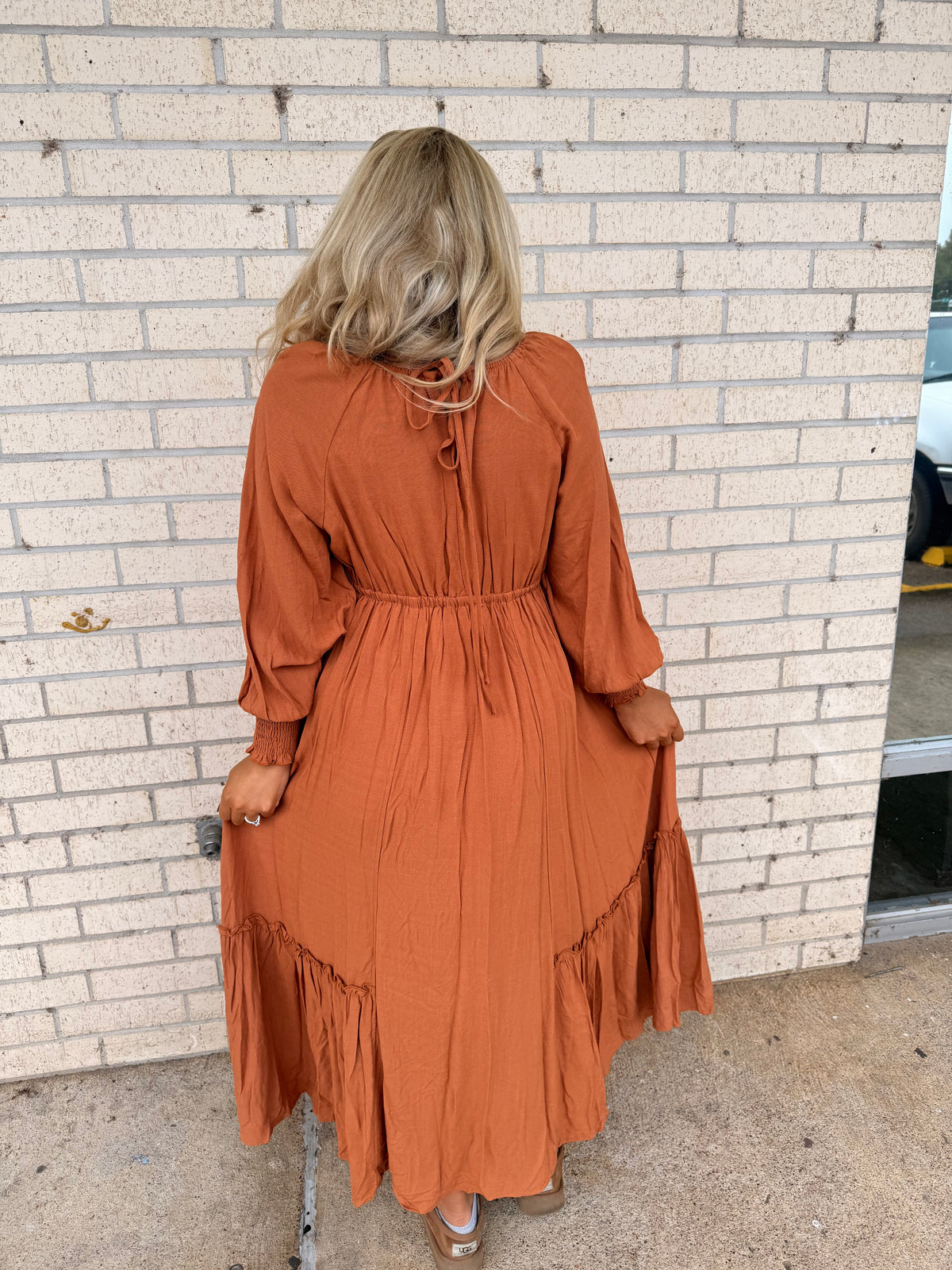 Fall in love Rust Maxi Dress