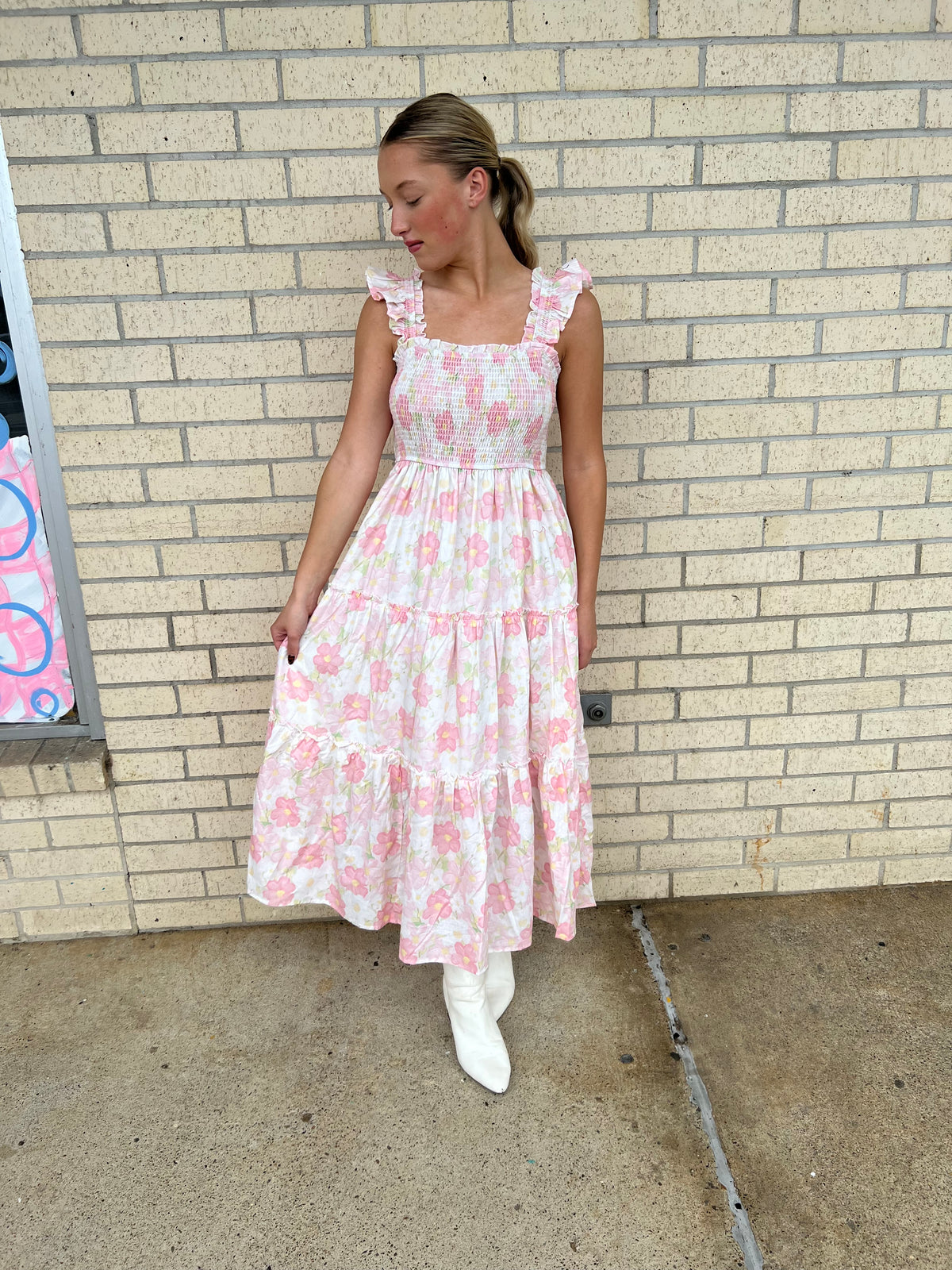 Floral Watercolor Dress