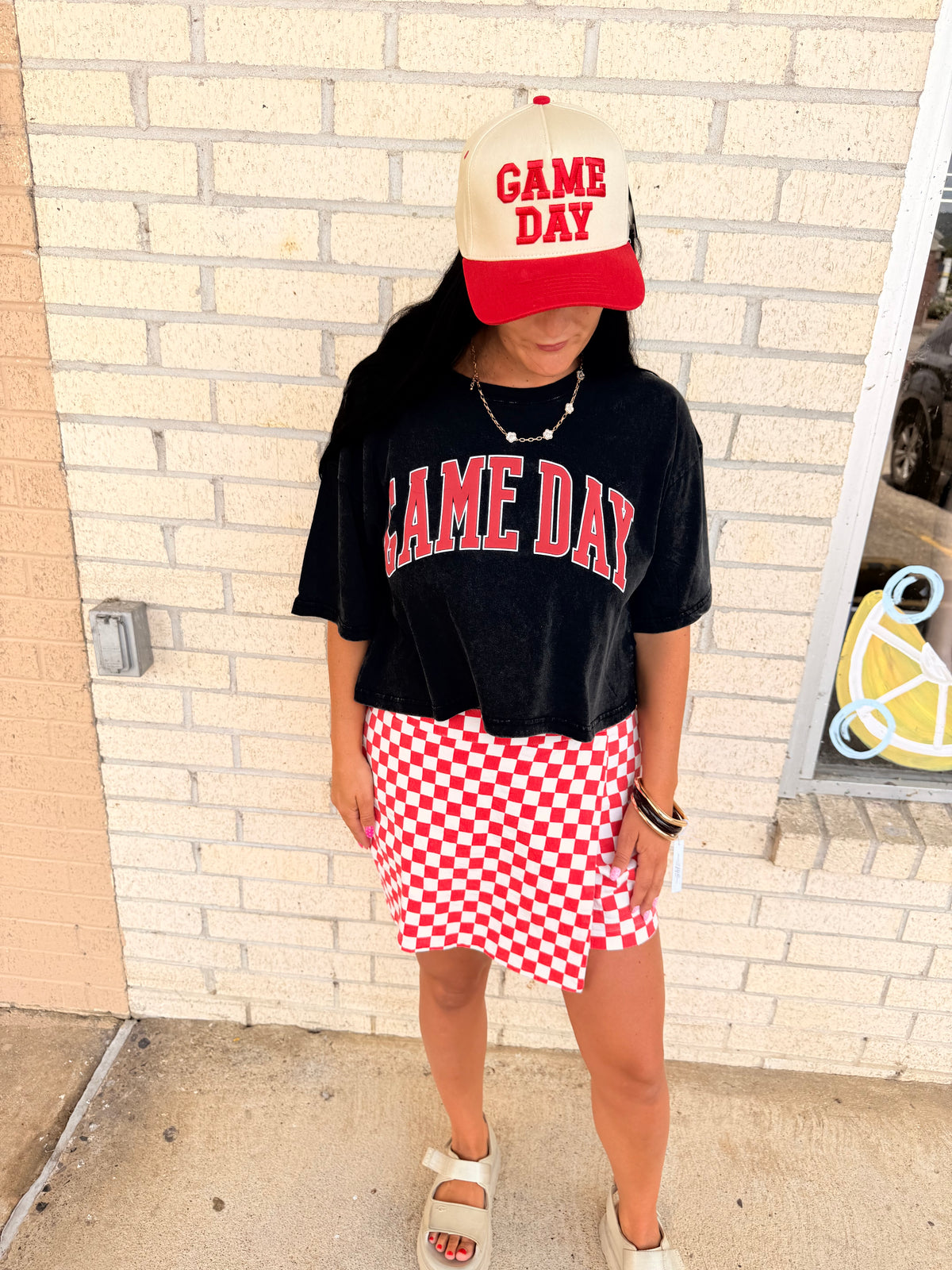 Game Day Vintage Cropped Shirt