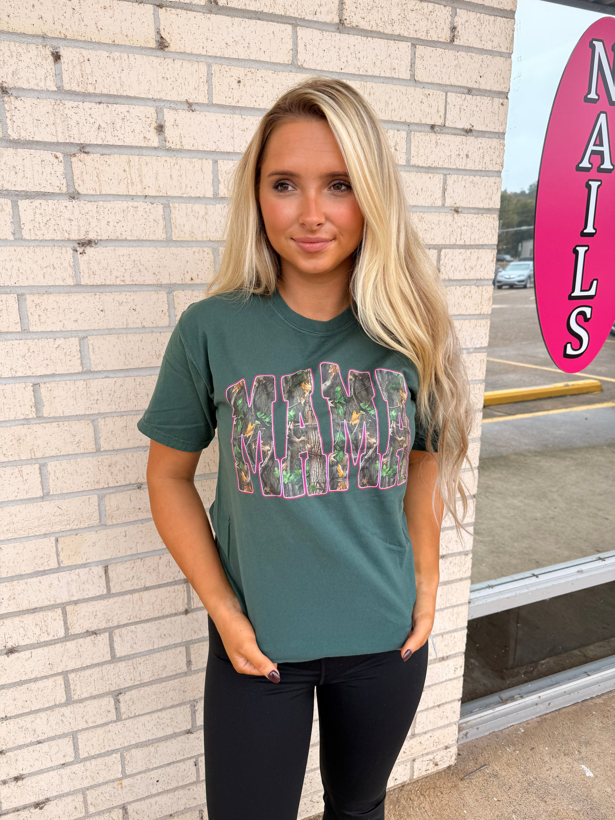 Camo mama tee or sweatshirt