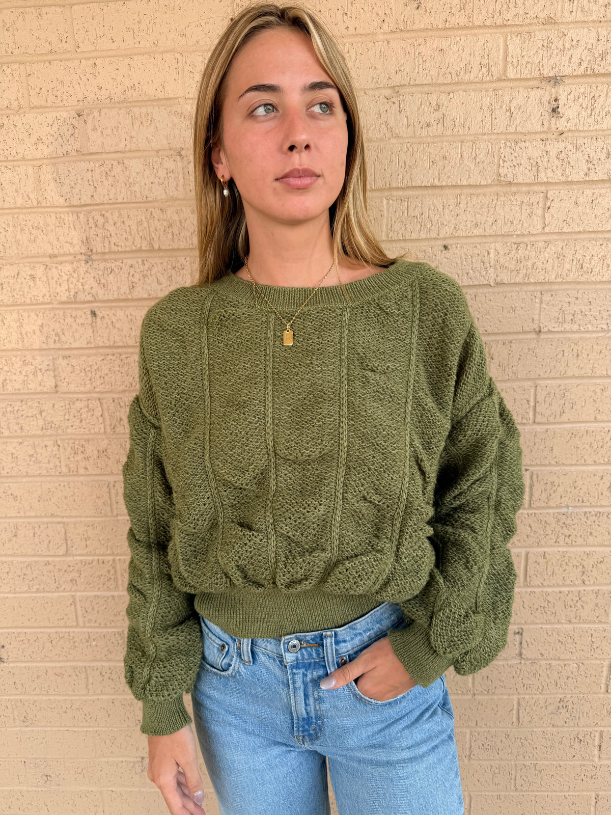 Pure Olive Sweater