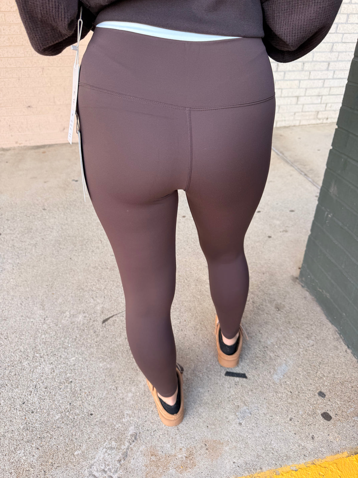 Brown seamless soft leggings