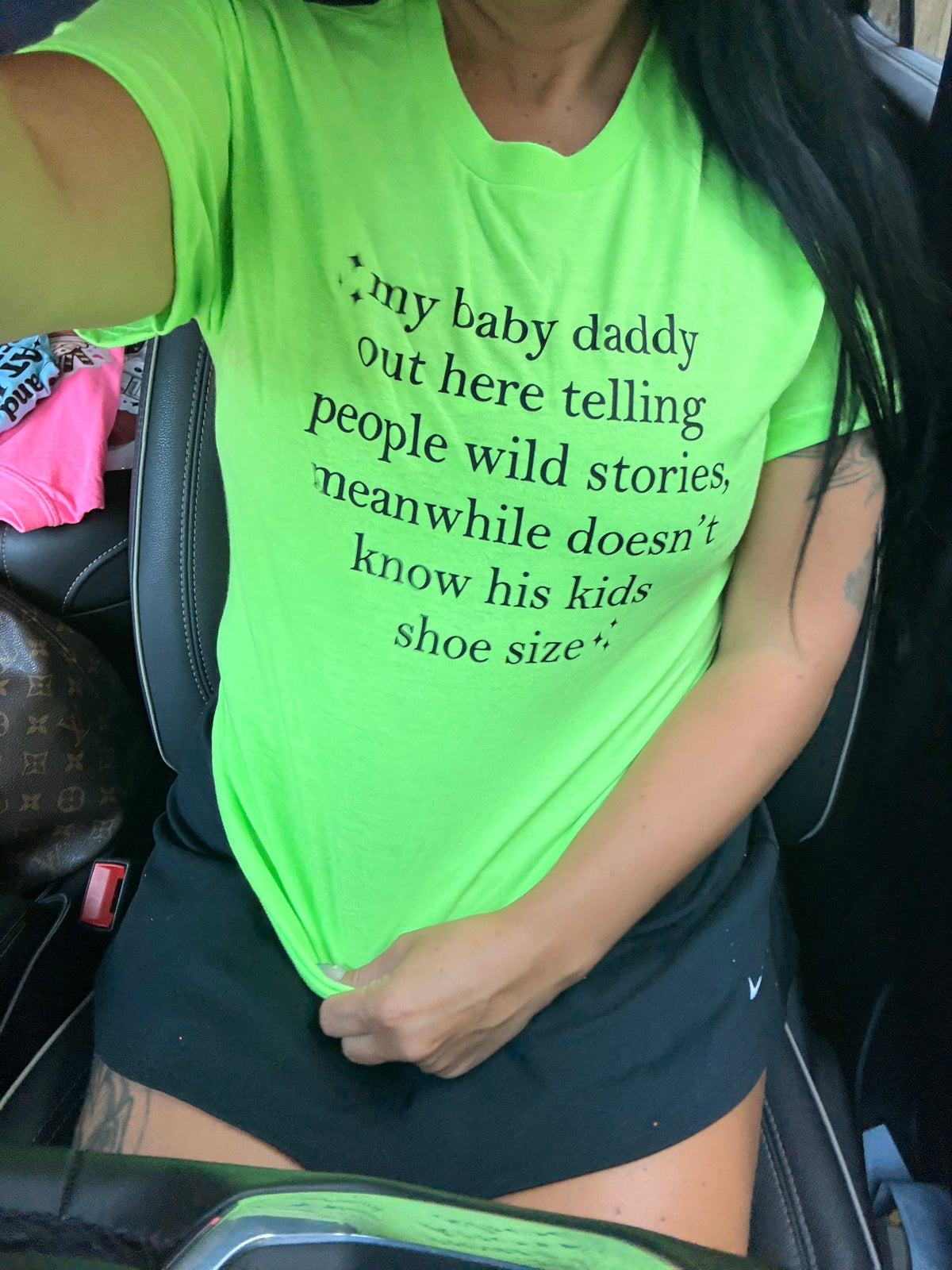 Baby daddy shoe size tank, tee or sweatshirt