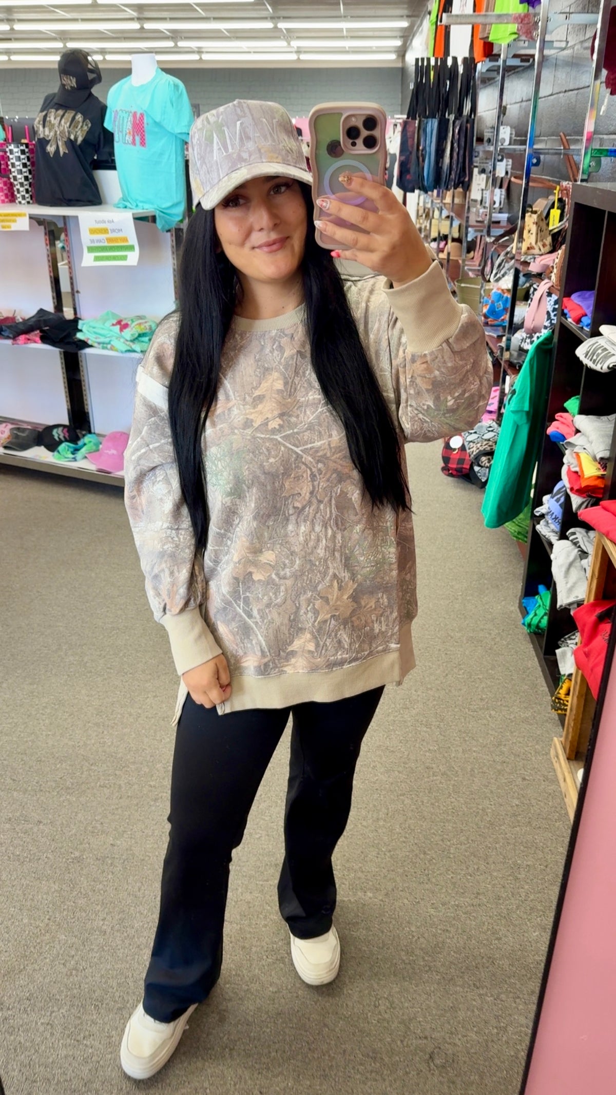 Camo oversized sweatshirt