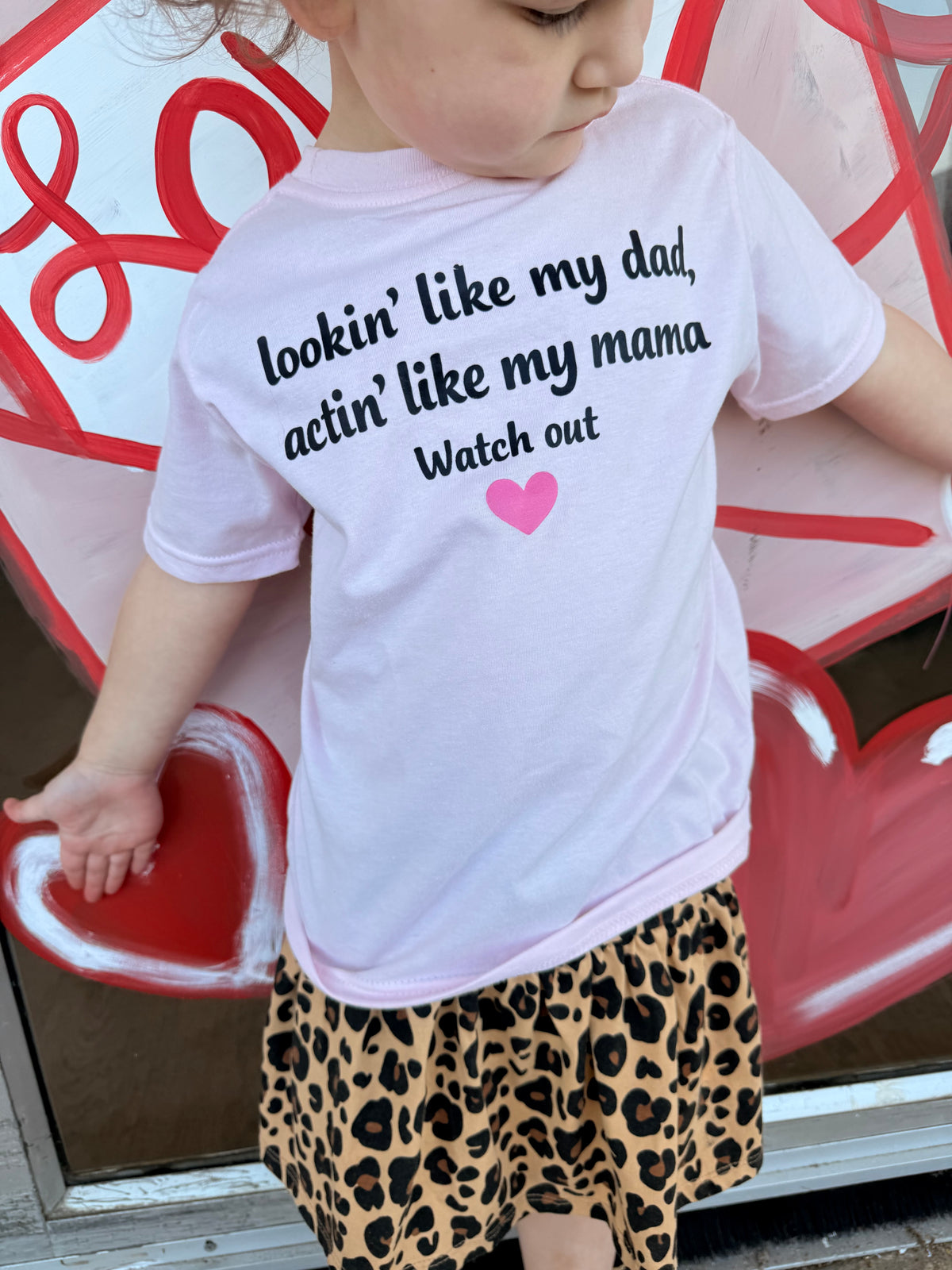 Lookin like my dad actin like my mama m tee or sweatshirt (kid or adult)