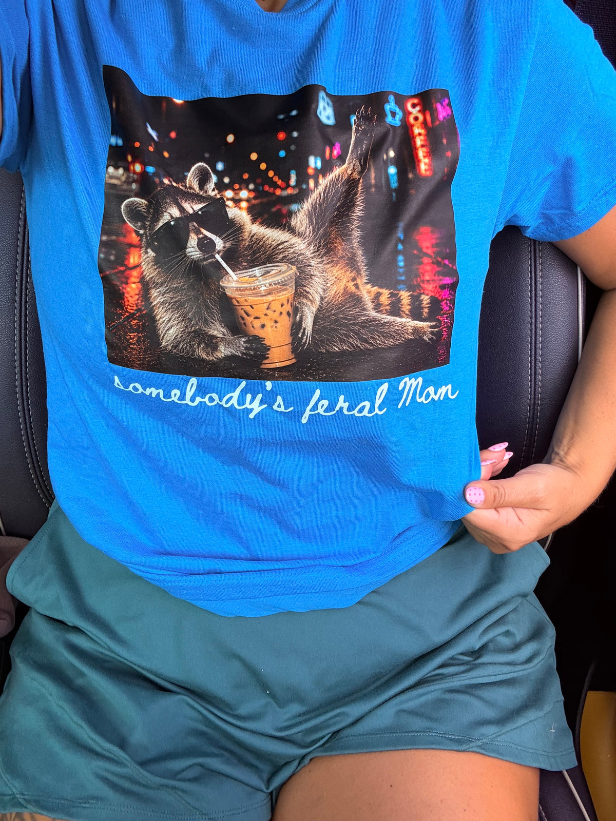Feral mom racoon  tank, tee or sweatshirt