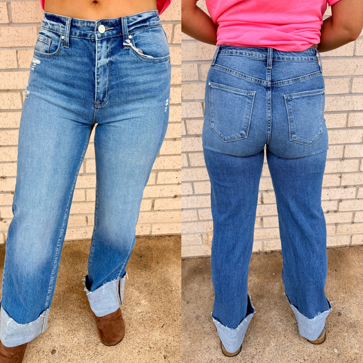 Jaz High Rise Stretch barrel Jean Petrah