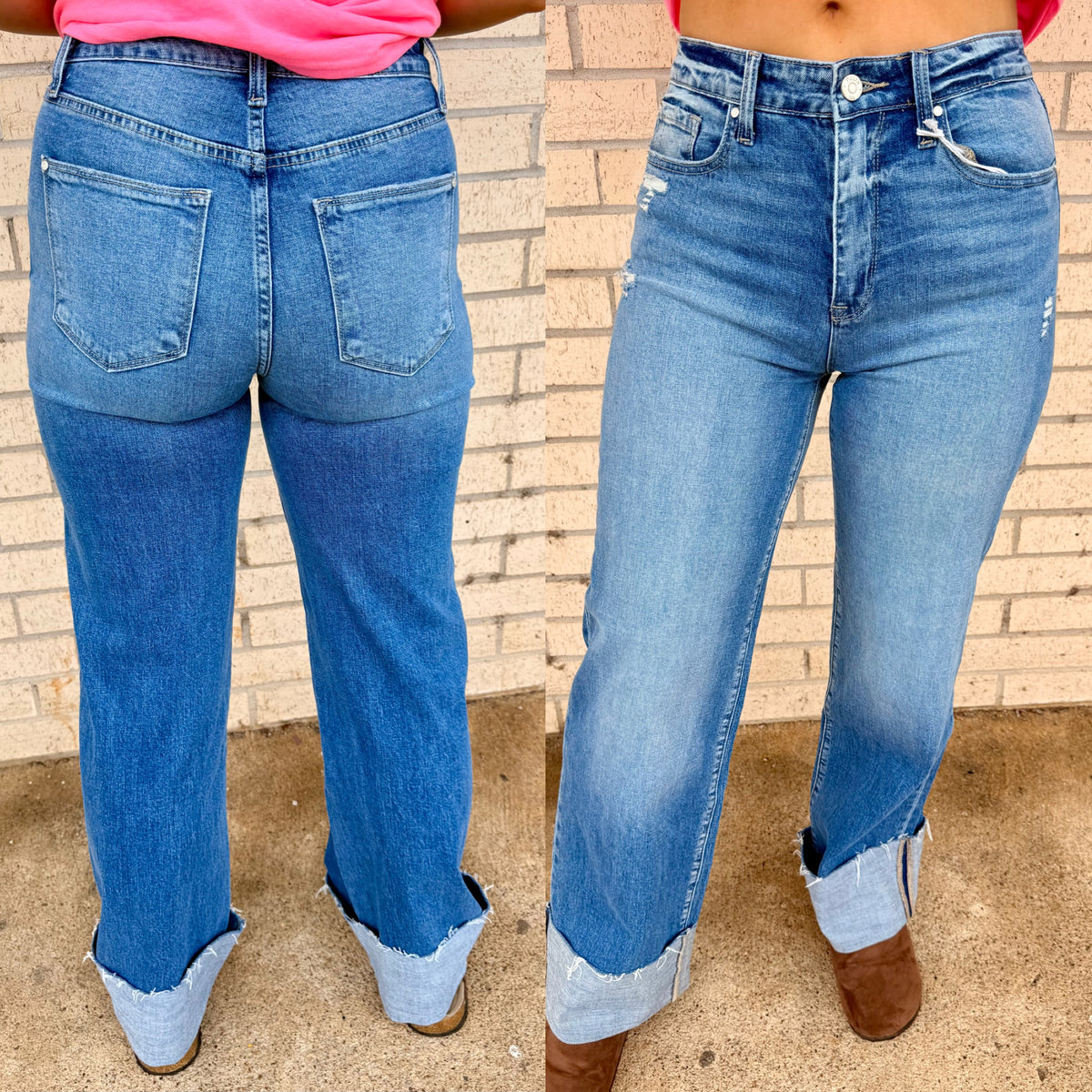 Jaz High Rise Stretch barrel Jean Petrah