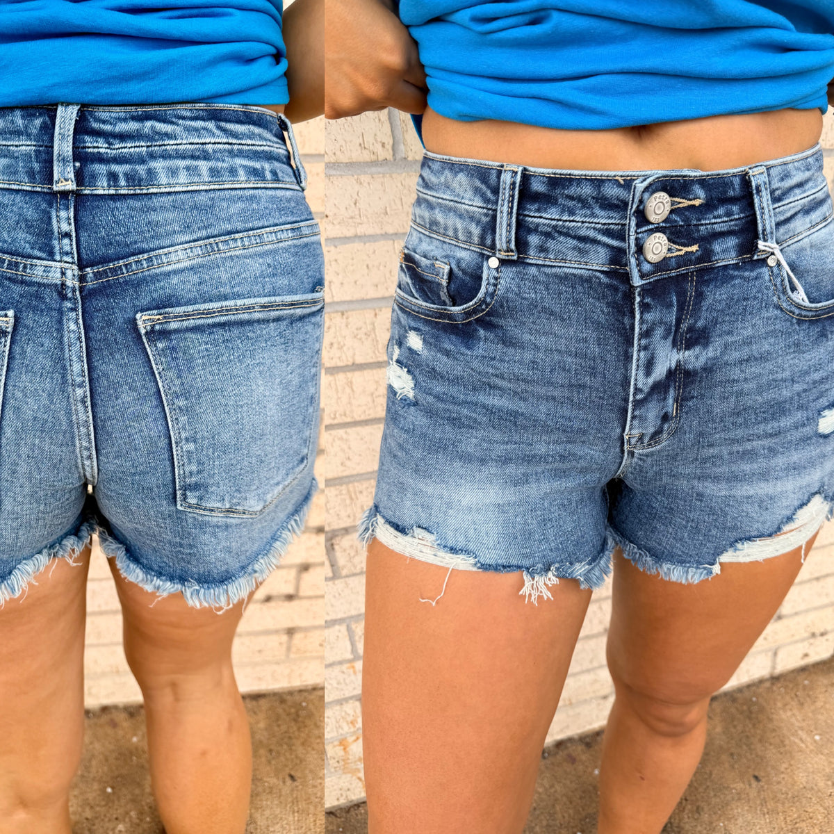 High Rise LA Petrah denim shorts
