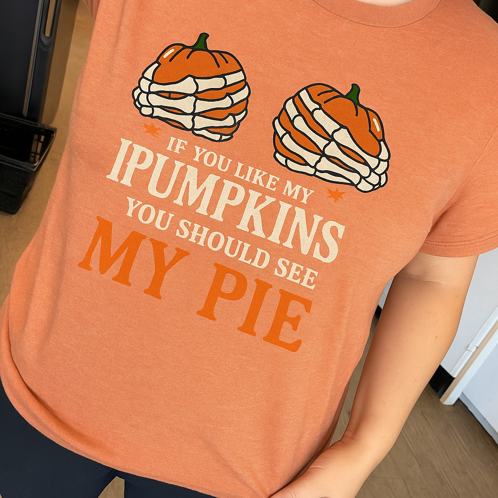 If you like my pumpkins you should see my pie tee or sweatshirt