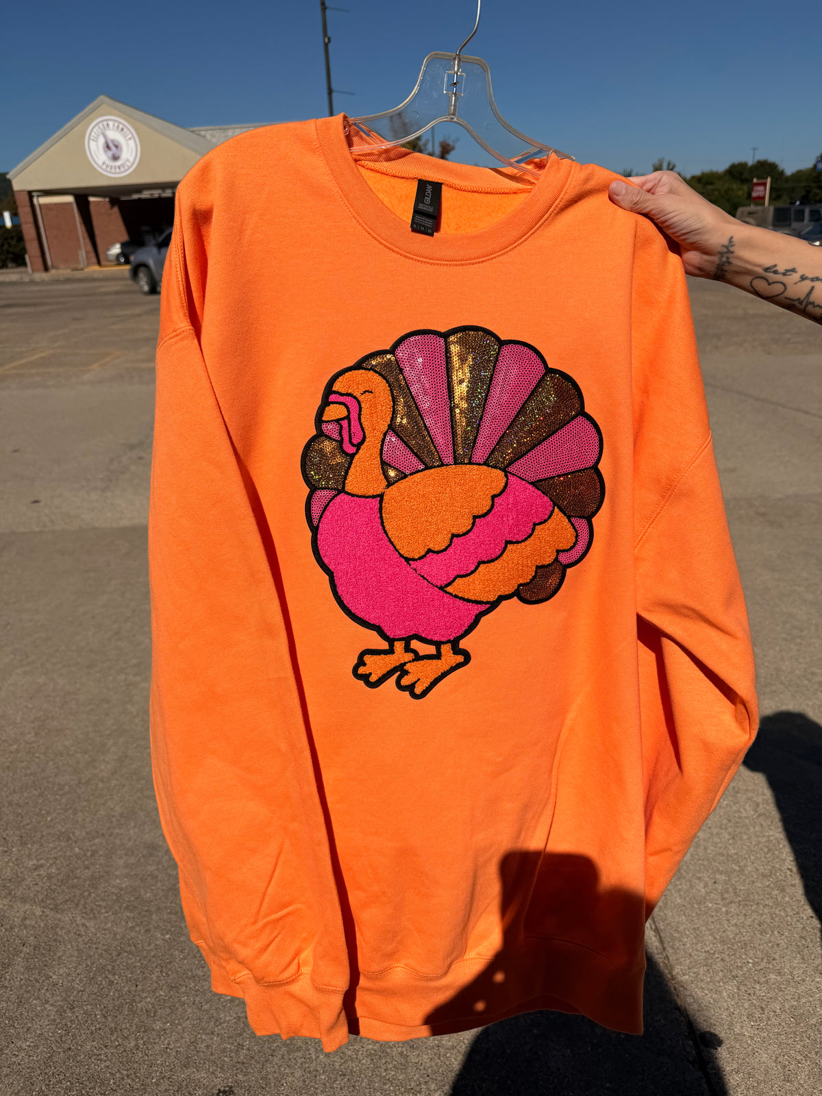 Turkey sequin sweatshirt