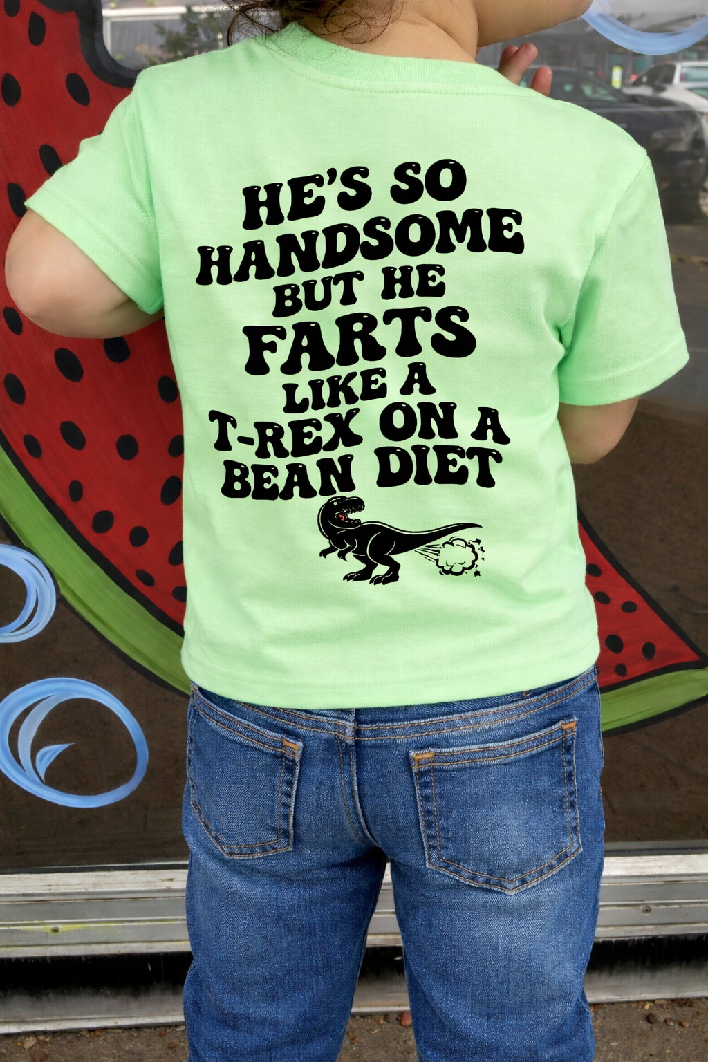 He’s so handsome but he farts like a t-rex on a bean diet tee or sweatshirt
