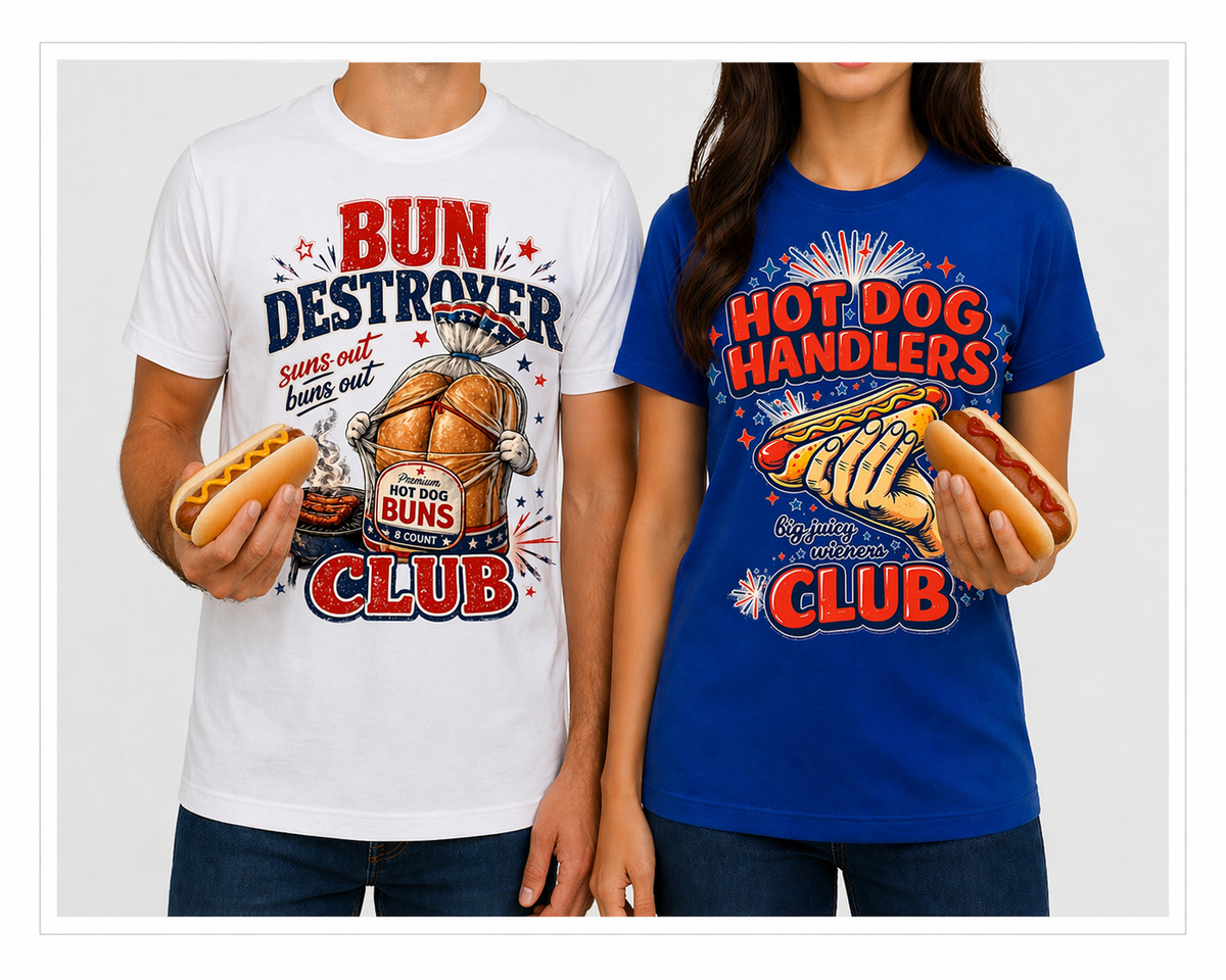 bun destroyer or hot dog handlers tee or tank top