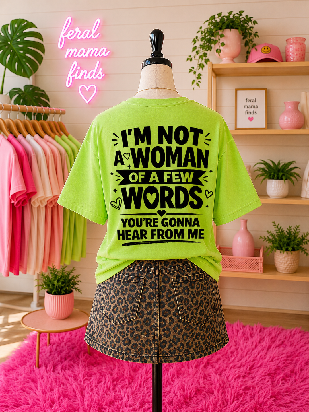 I'm not a woman of a few words tee, tank or sweatshirt
