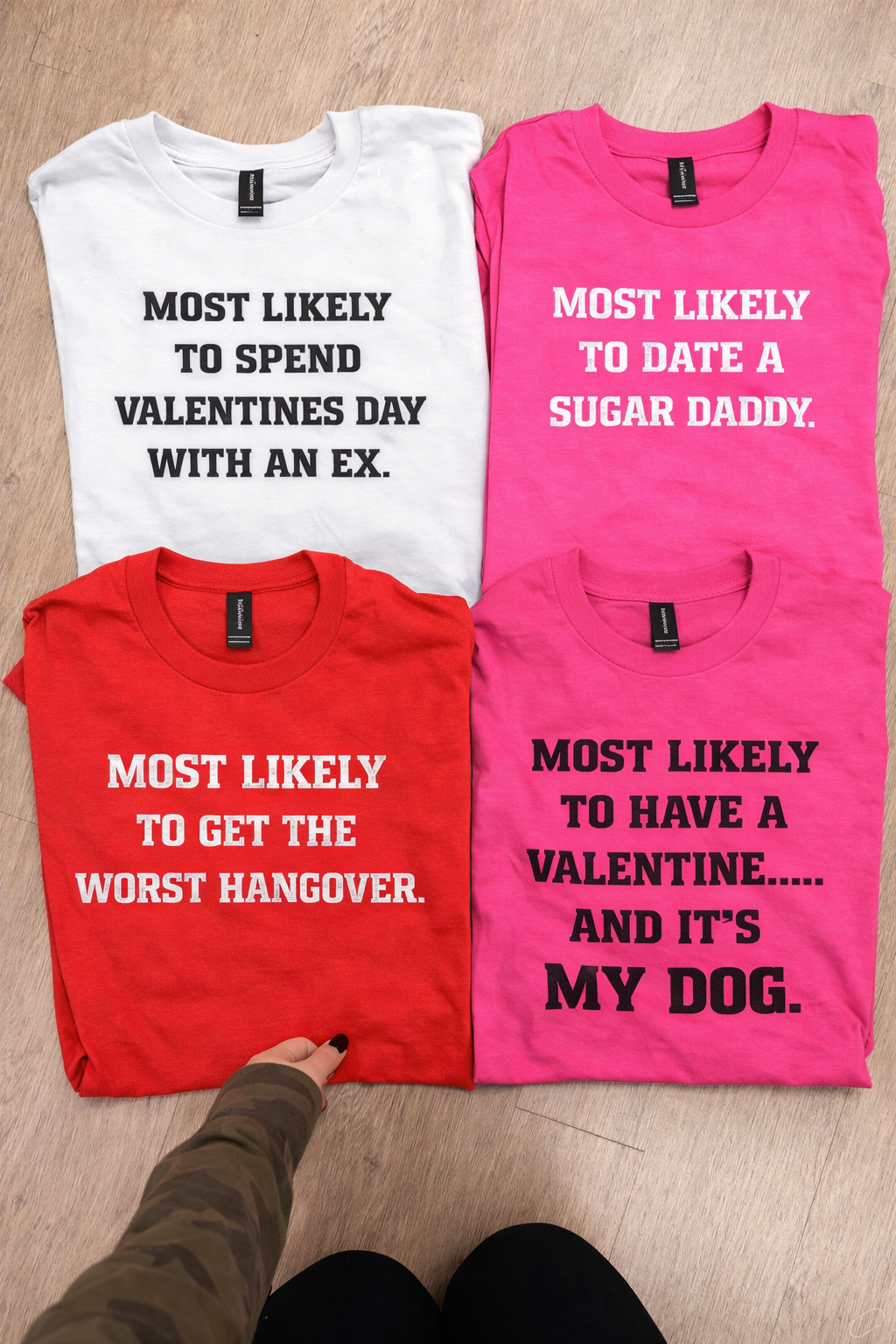 Most likely to valentines Tee or sweatshirt (custom option)