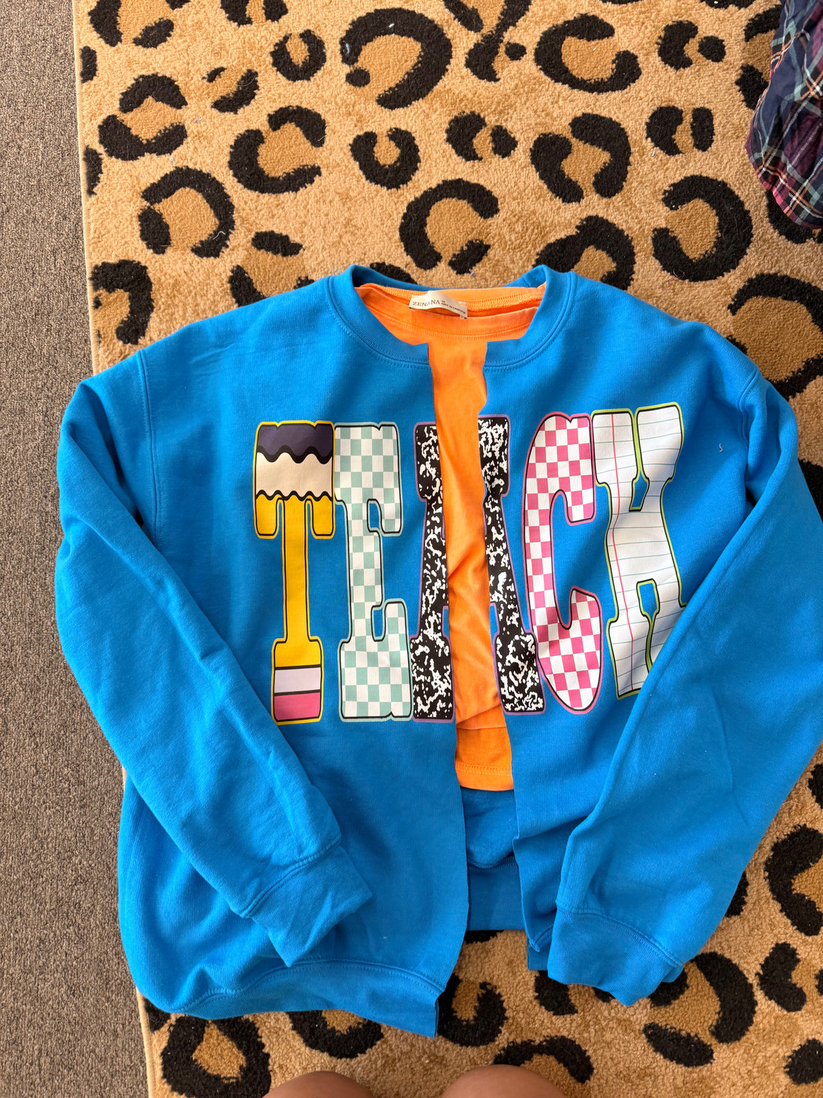 teach or custom Swacket sweatshirt