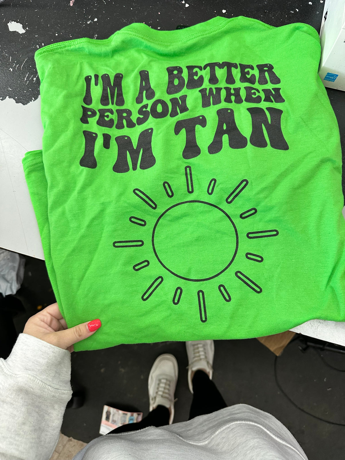 Better person when I&#39;m tan Tee or sweatshirt