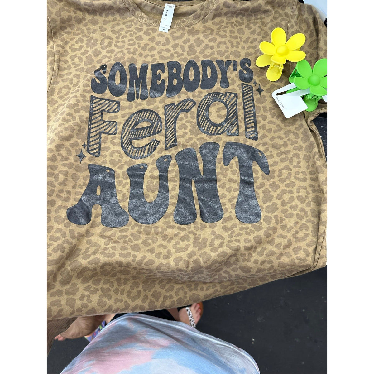 Leopard Feral Aunt tee