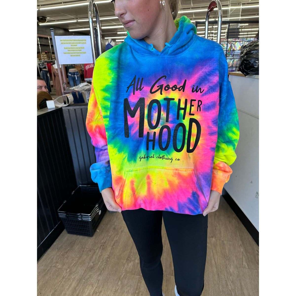 All good in Mother Hood Tie Dye Hoodie