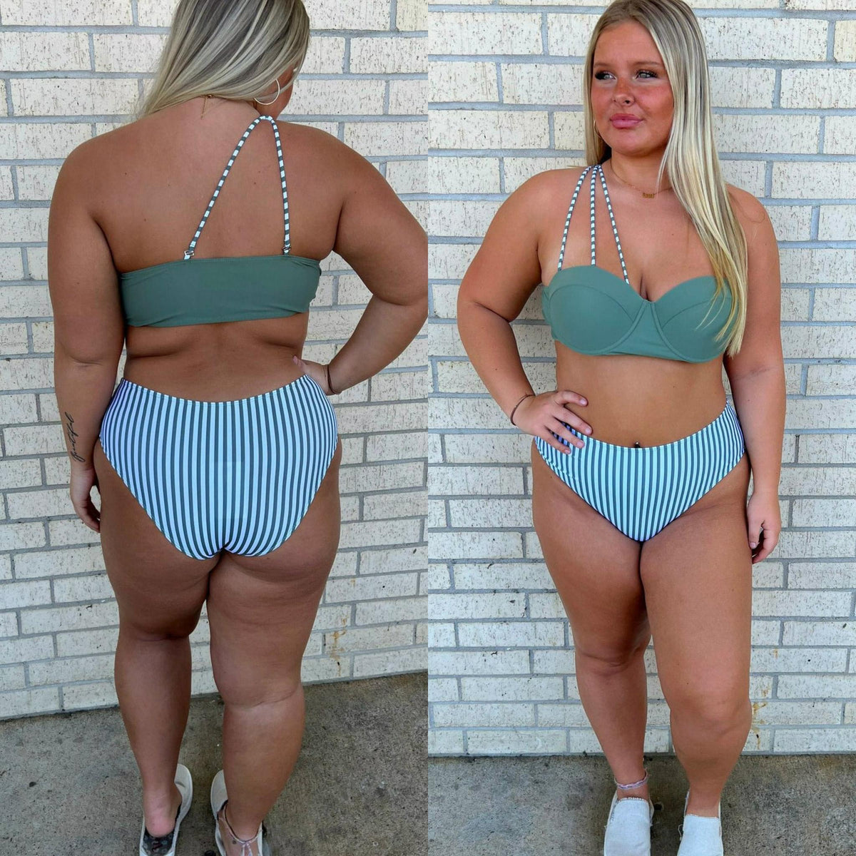 Gracie Olive Stripe Swim 2 piece bikini PREORDER