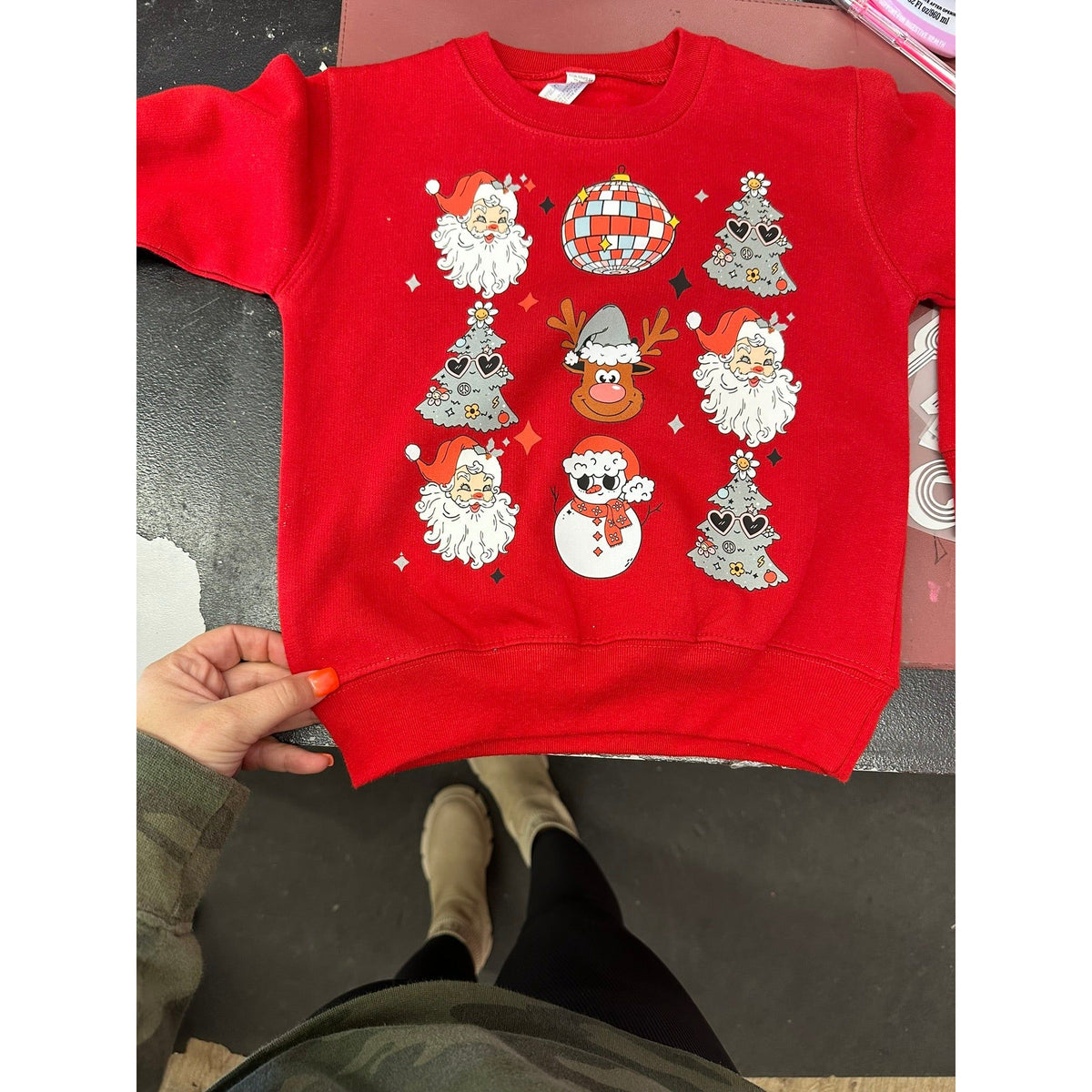 Groovy vintage Christmas Print Kids or adult