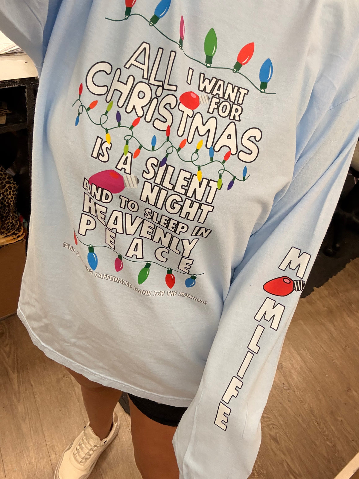 Mom life Christmas long sleeve or sweatshirt