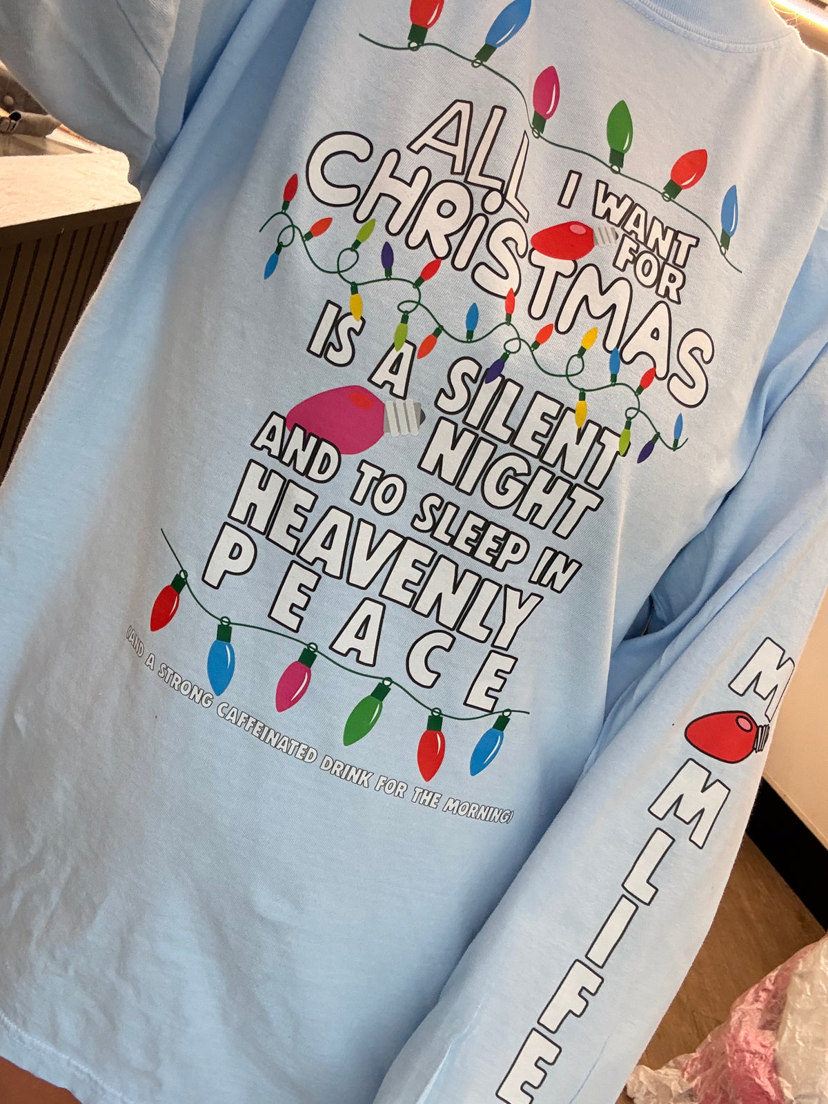 Mom life Christmas long sleeve or sweatshirt