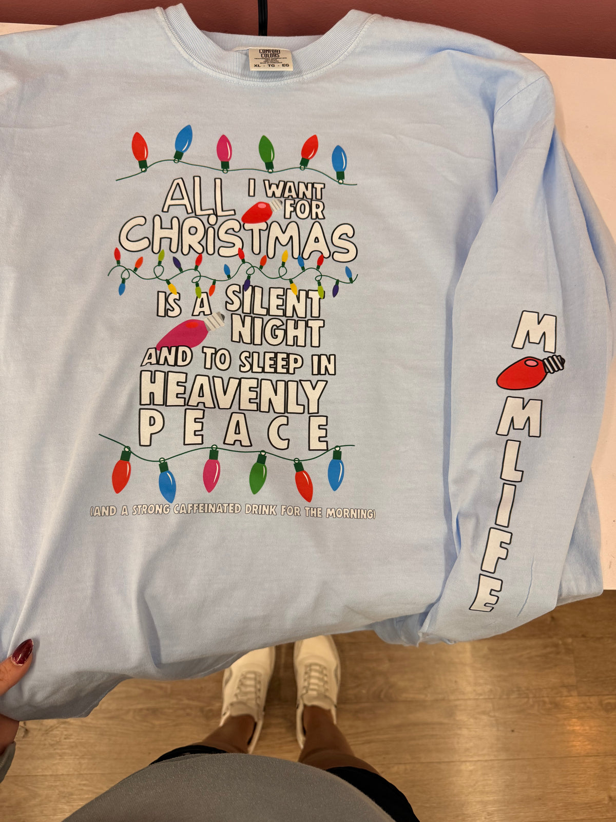 Mom life Christmas long sleeve or sweatshirt