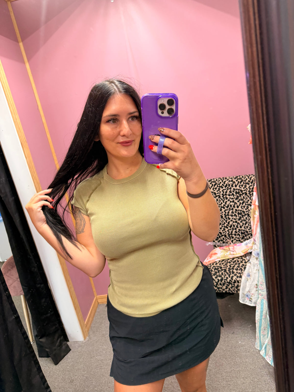 Olive Green top