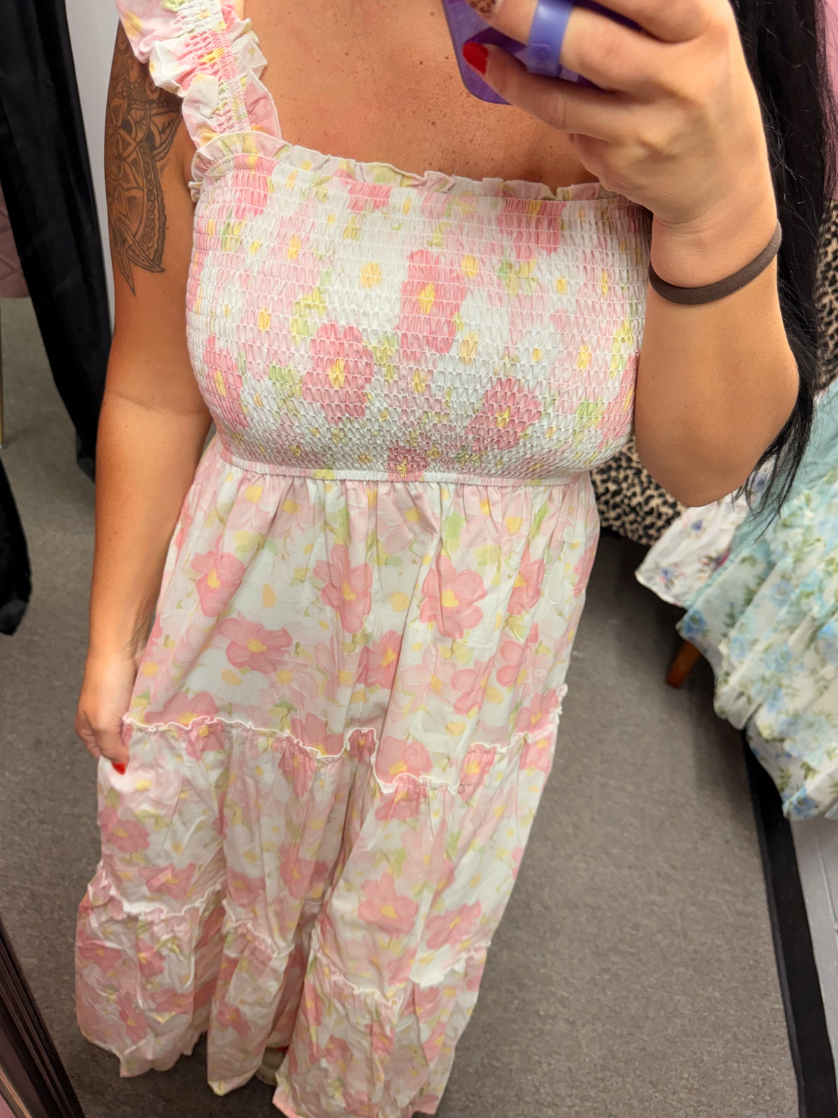 Floral Watercolor Dress