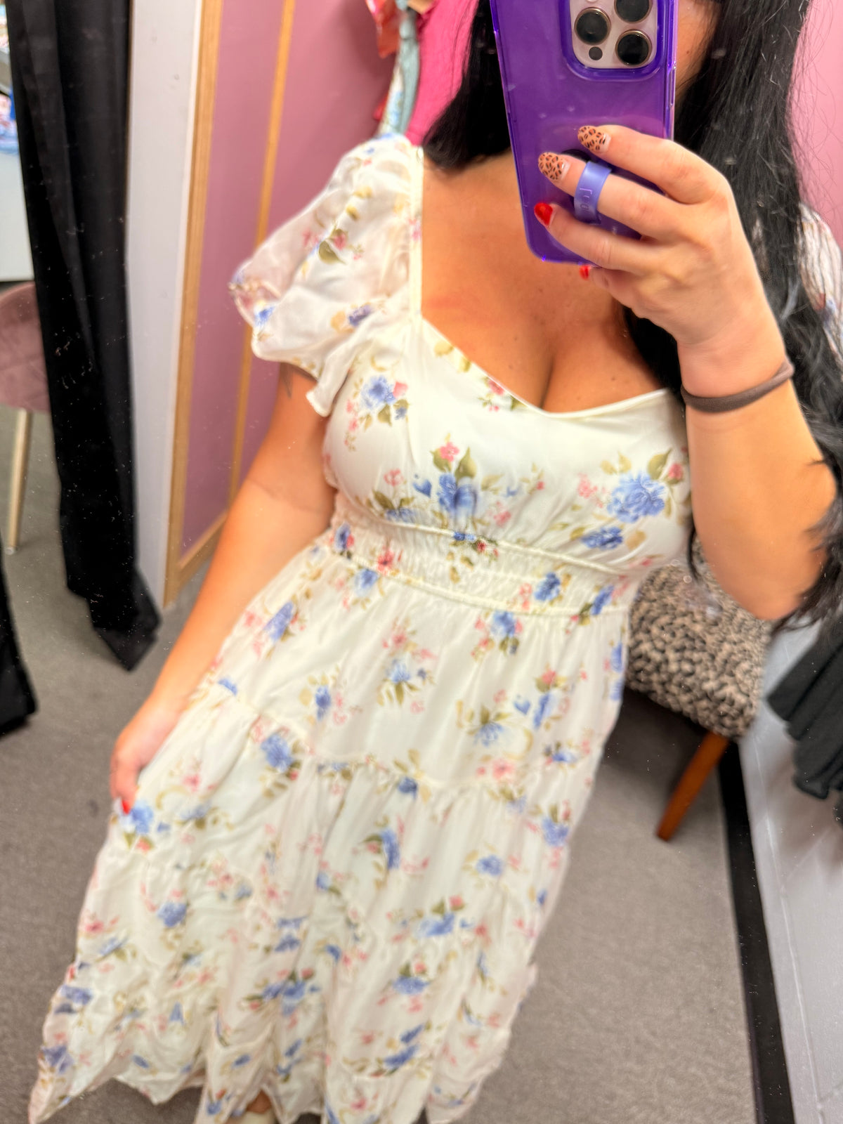 Destin White Floral Dress
