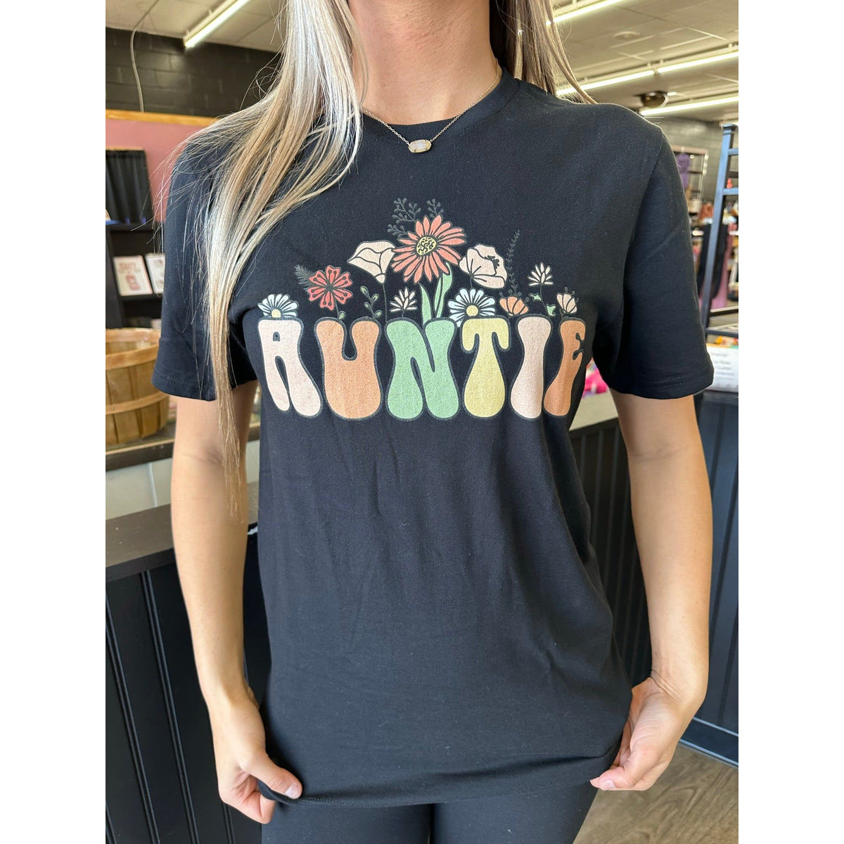 Aunt Floral Tee or Sweatshirt