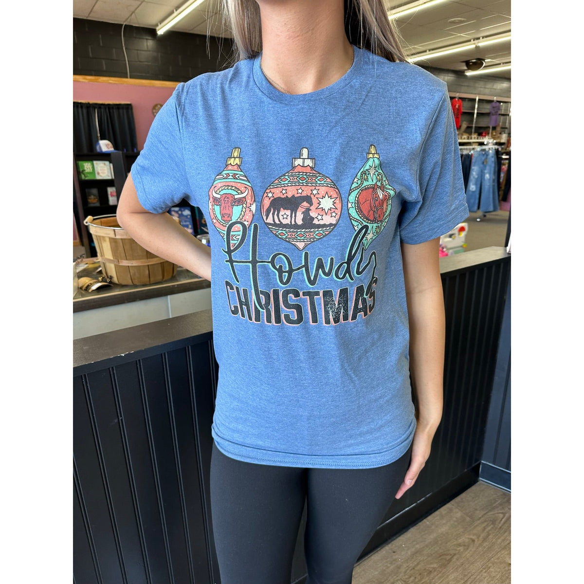 Howdy Christmas Soft style Tee or Sweatshirt