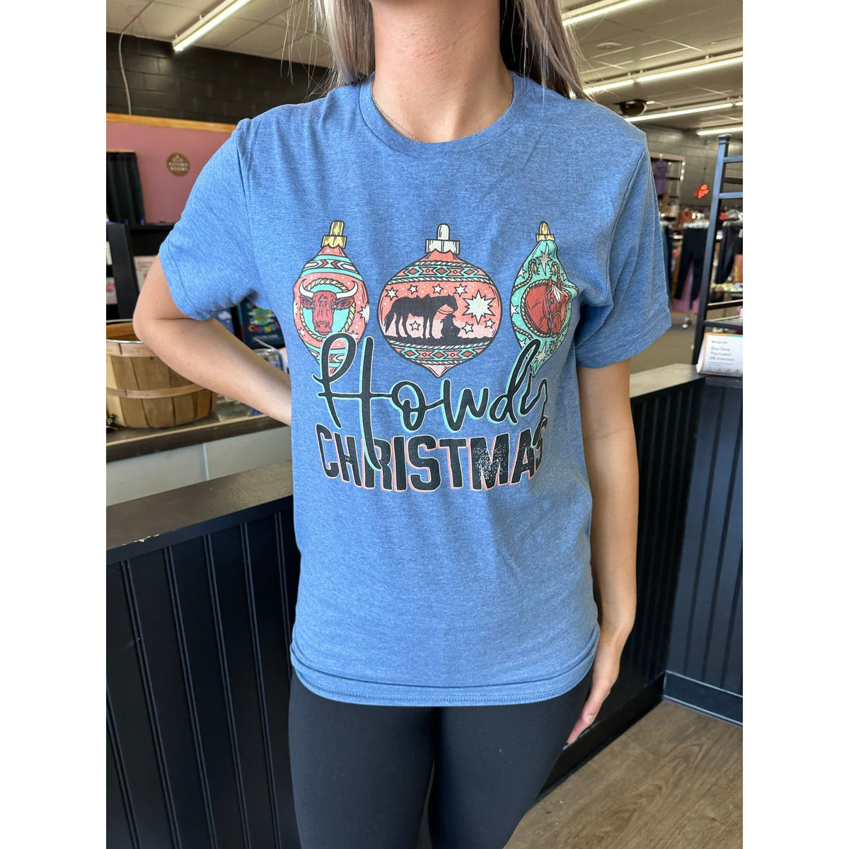 Howdy Christmas Soft style Tee or Sweatshirt